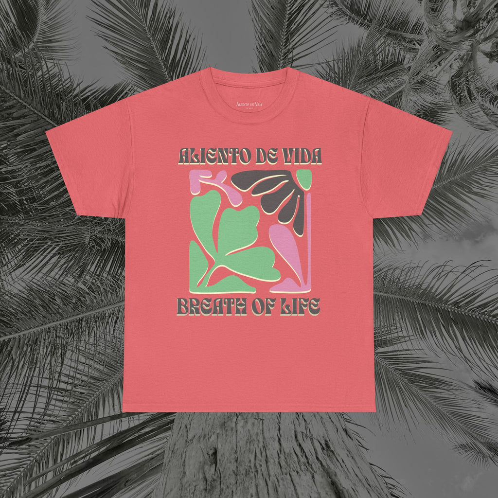 One Breath, Infinite Bloom #2 - (UNISEX) Heavy Cotton T-Shirt - Aliento De Vida