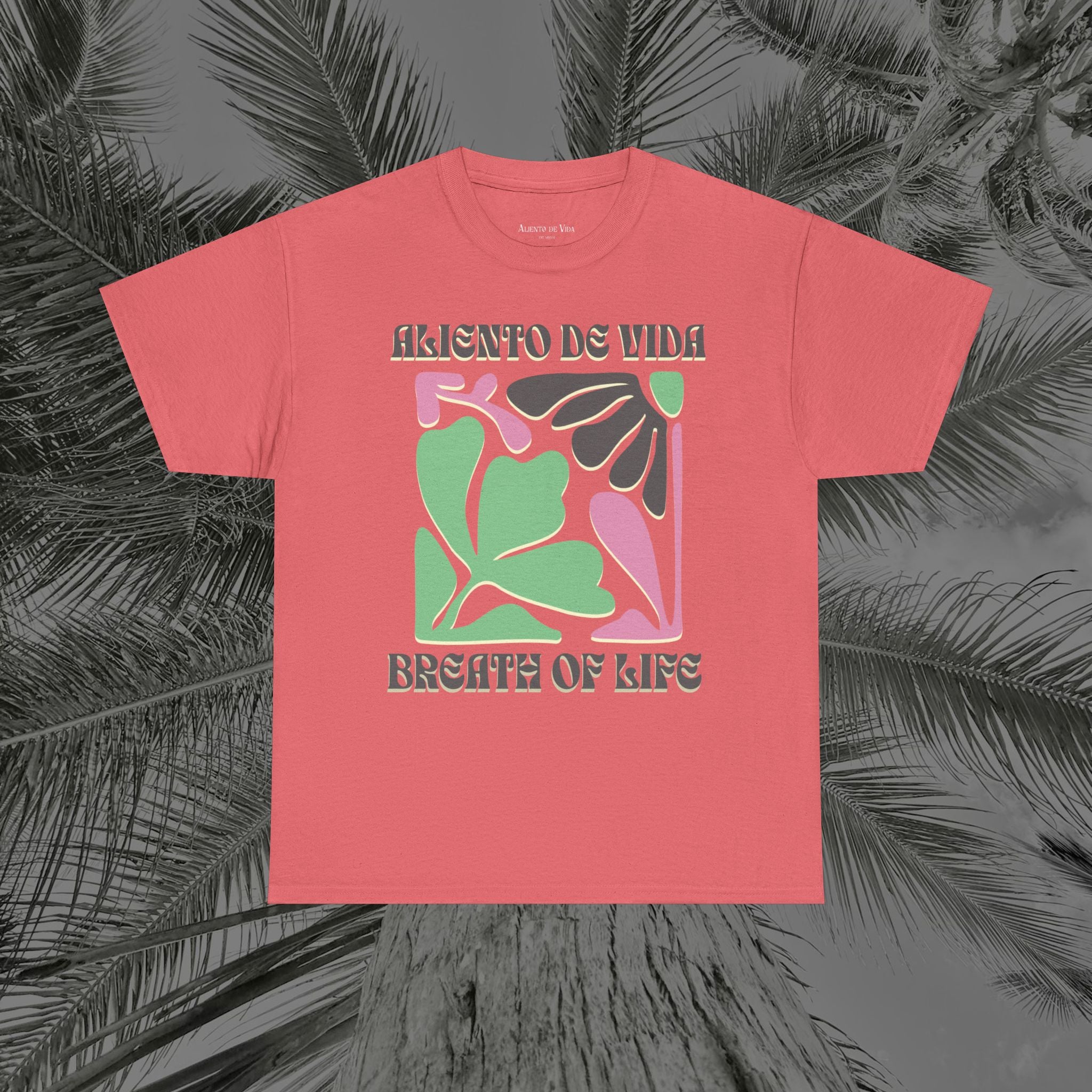 One Breath, Infinite Bloom #2 - (UNISEX) Heavy Cotton T-Shirt - Aliento De Vida