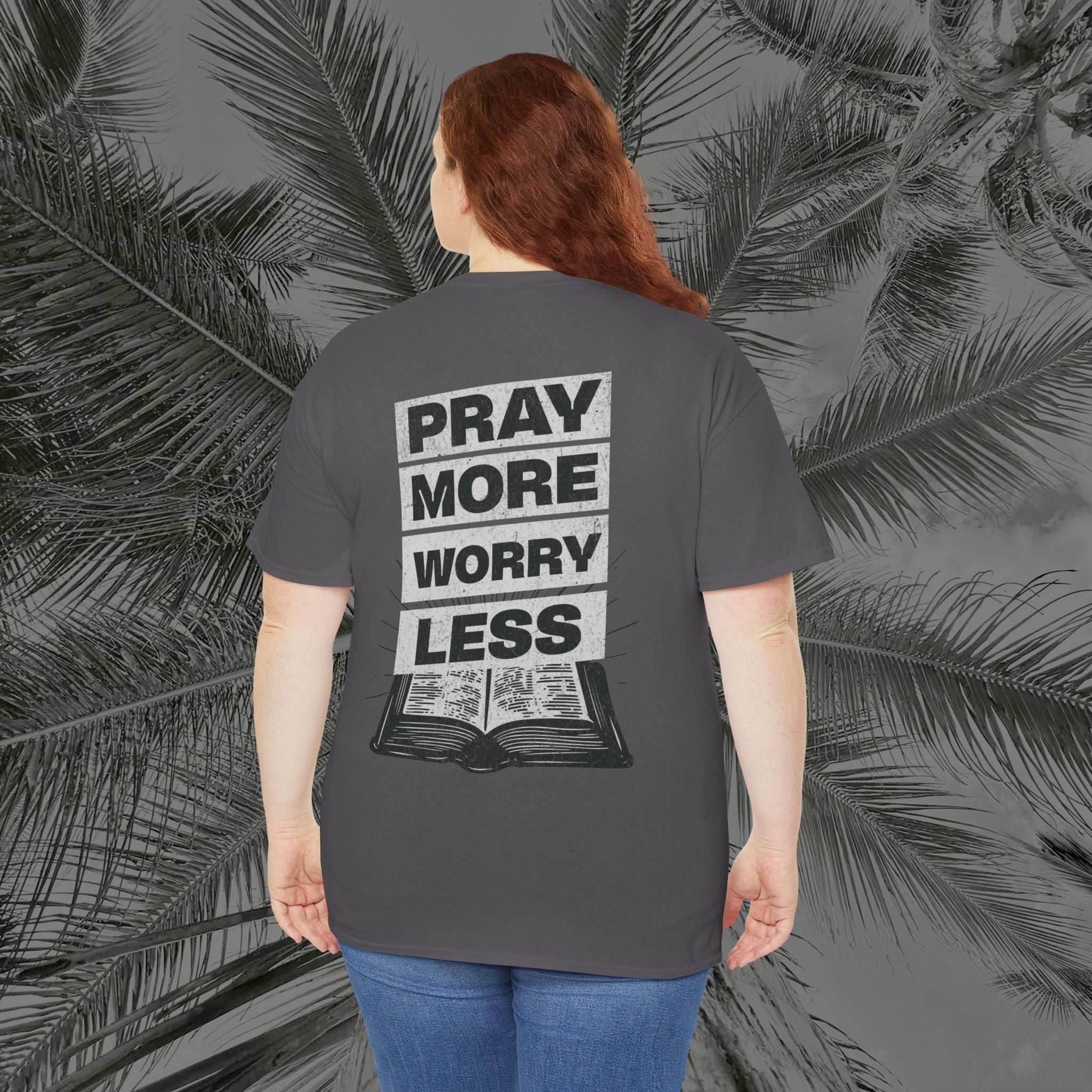 Peace Through Prayer - (UNISEX) Heavy Cotton Tee - Aliento De Vida