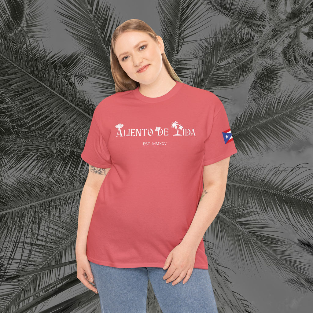 Borikén Sunrise - PR COLLECTION - (UNISEX) Heavy Cotton Tee - Aliento De Vida