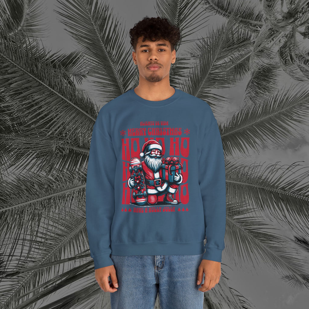 Naughty by Nature, Santa by Choice - (UNISEX) Cozy Crewneck Sweatshirt - Aliento De Vida