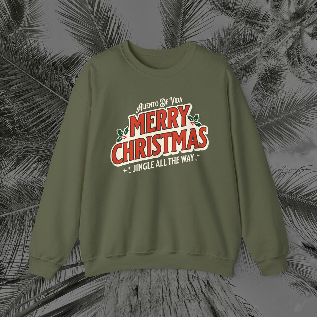 Merry Christmas - (UNISEX) Cozy Crewneck Sweatshirt - Aliento De Vida