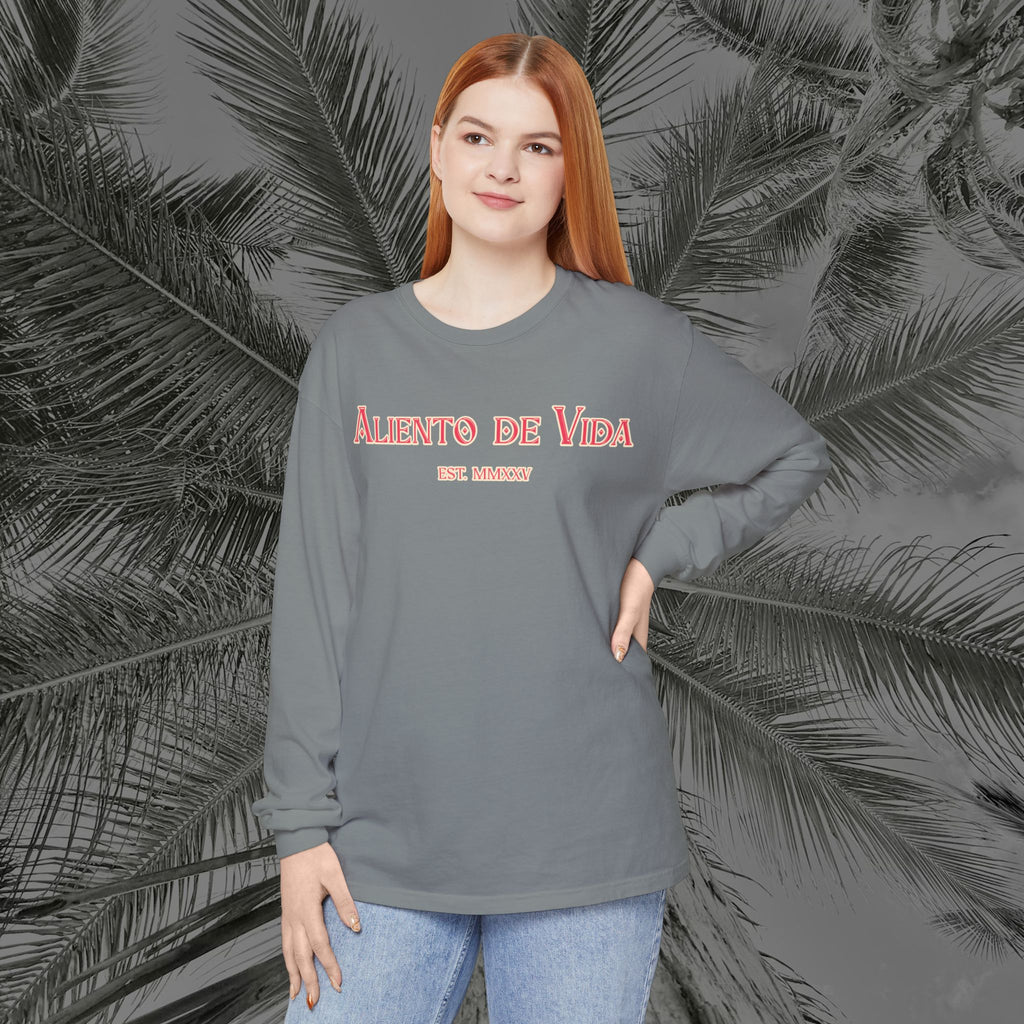 Breath Of Paradise - (UNISEX) Long Sleeve Shirt - Back Design - Aliento De Vida