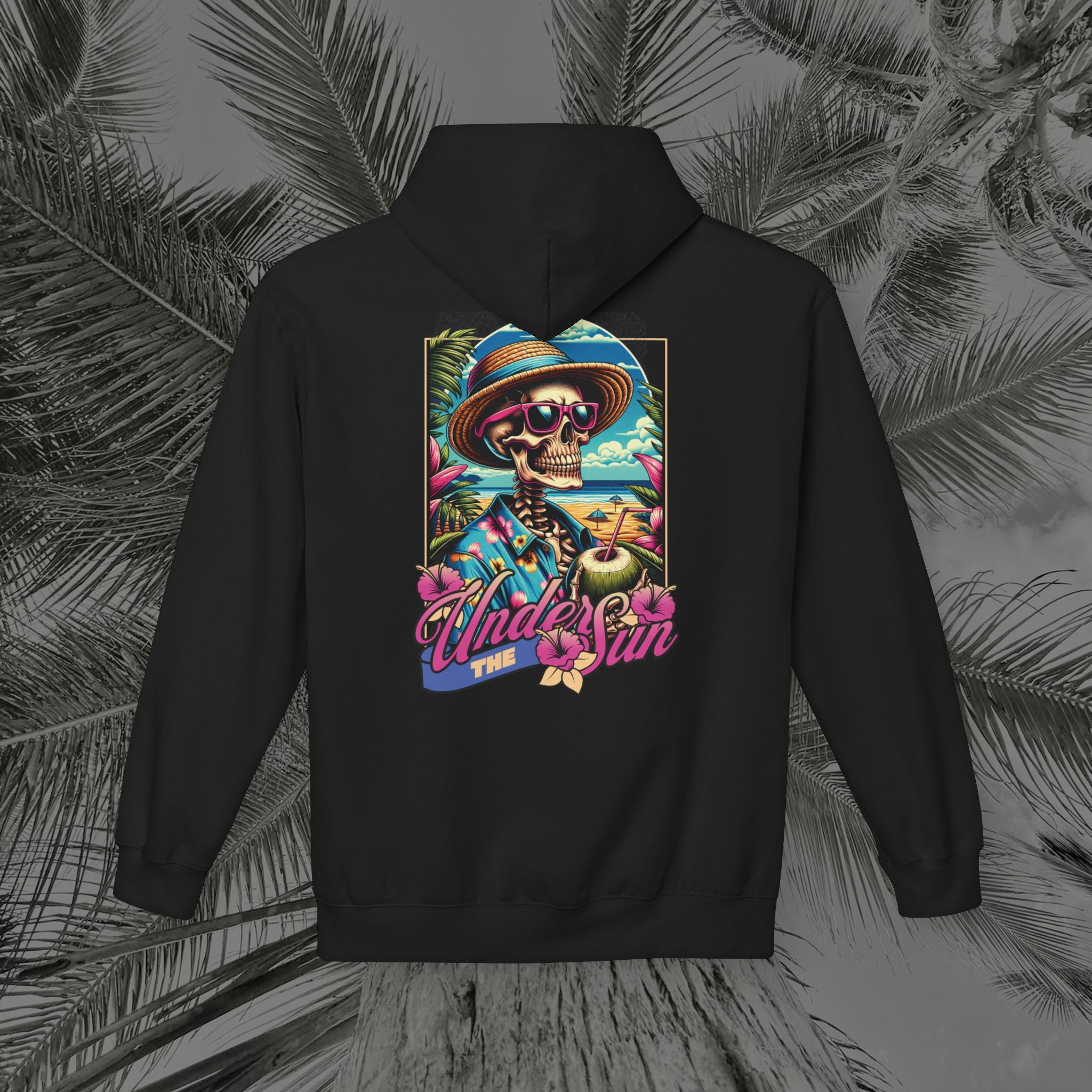 Resting Beach Face - (UNISEX) Midweight Fleece Hoodie - Aliento De Vida