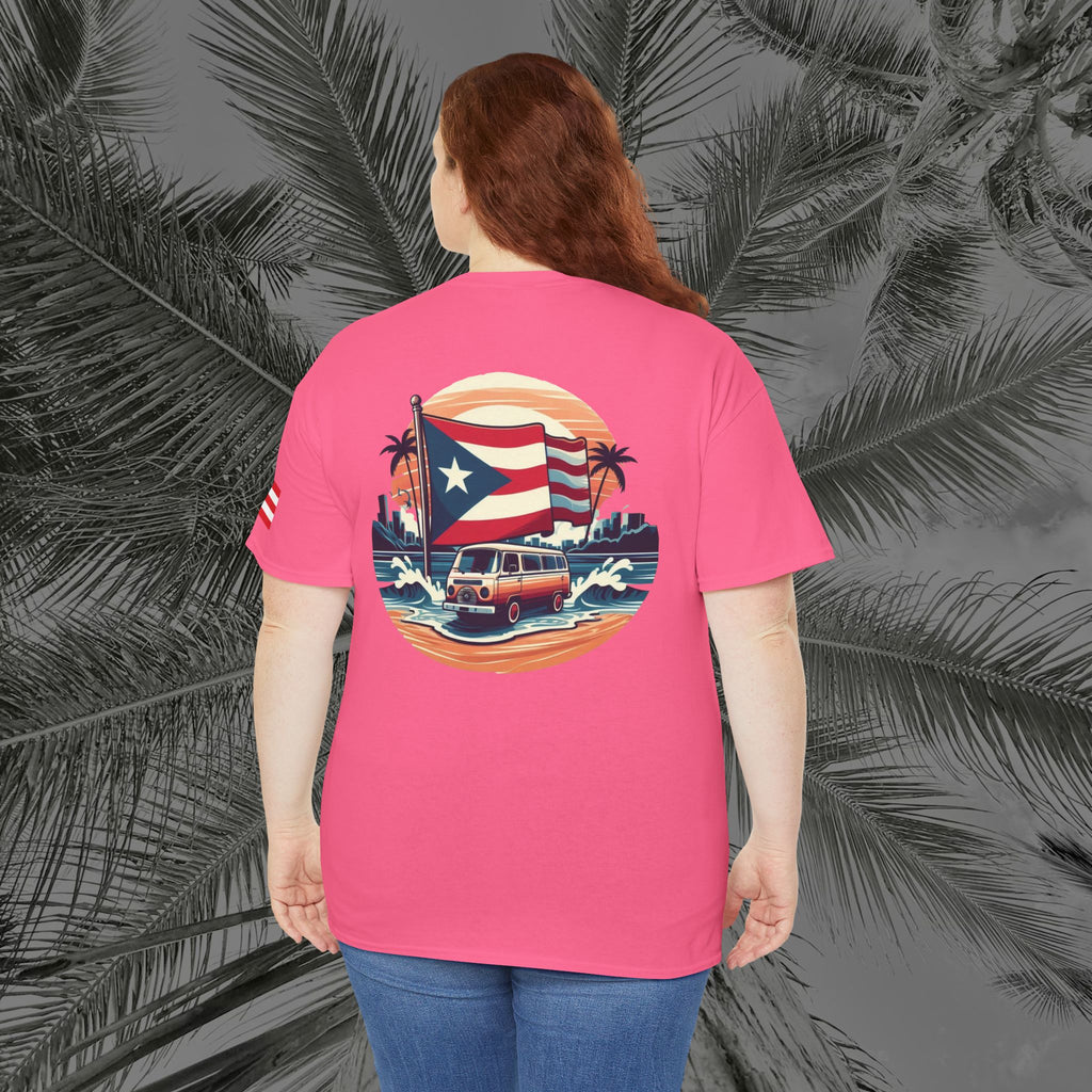 Island Cruiser - PR COLLECTION - (UNISEX) Heavy Cotton Tee - Aliento De Vida