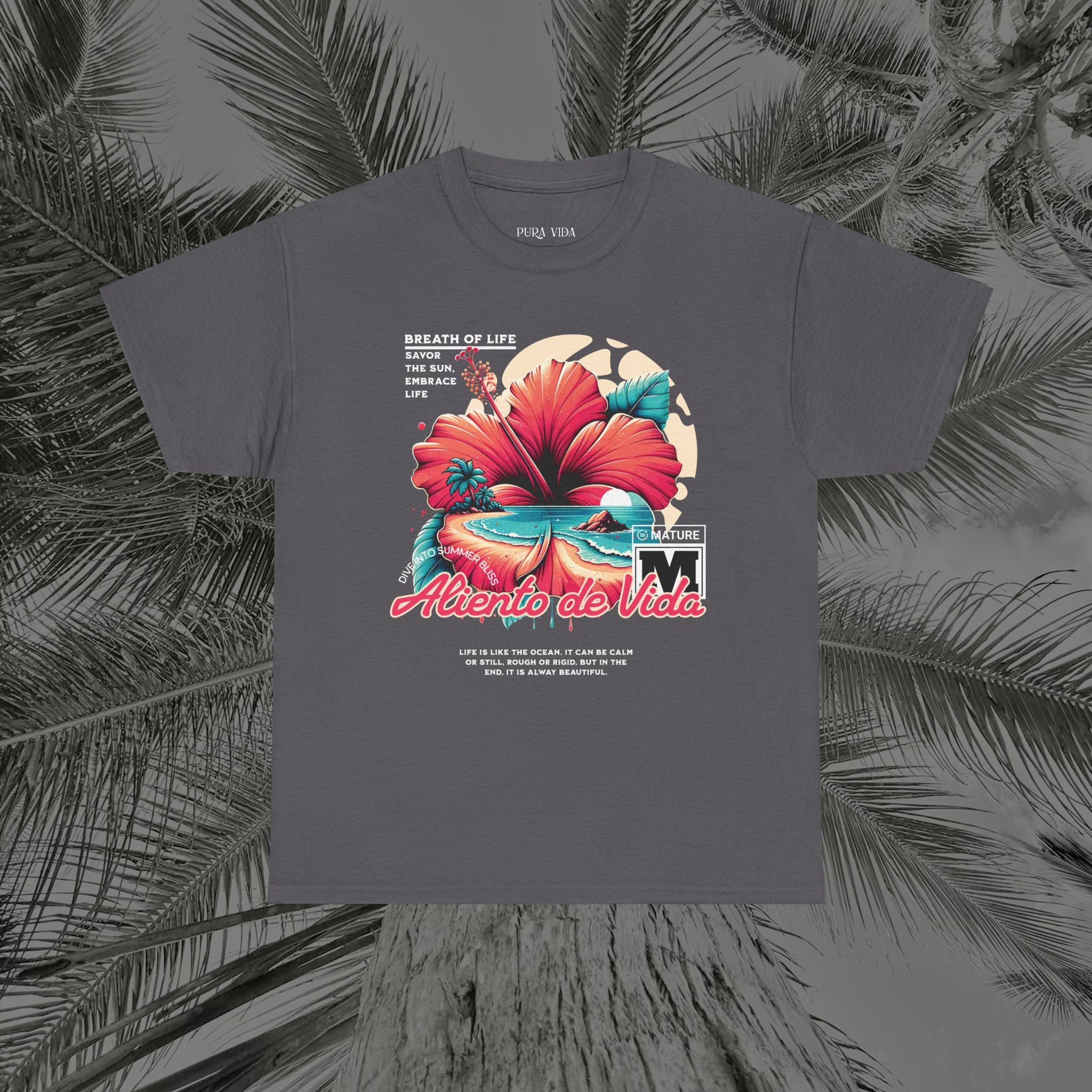 Breath Of Paradise - (UNISEX) Heavy Cotton T-Shirt - Aliento De Vida