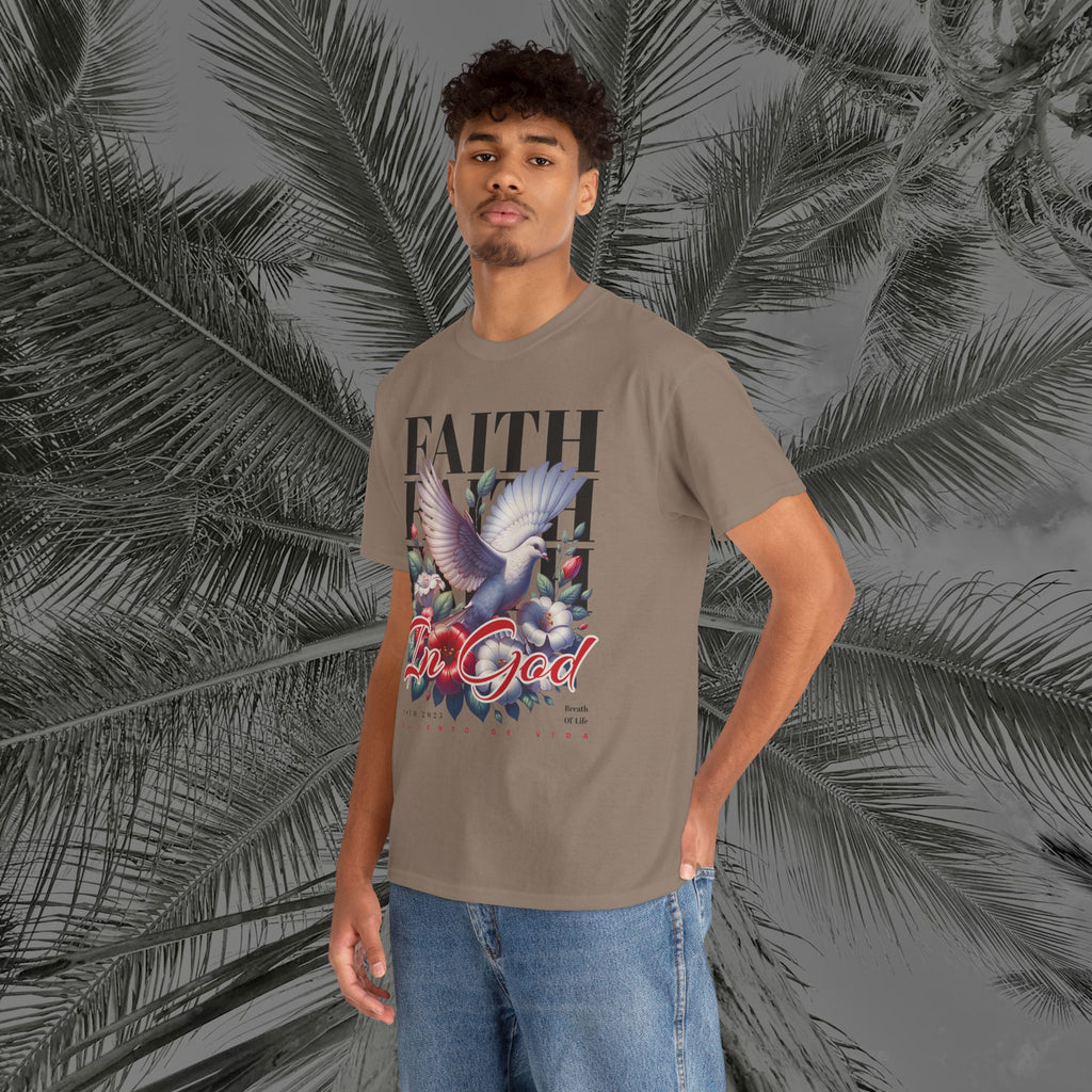 Wings of Grace - (UNISEX) Heavy Cotton Tee - Aliento De Vida