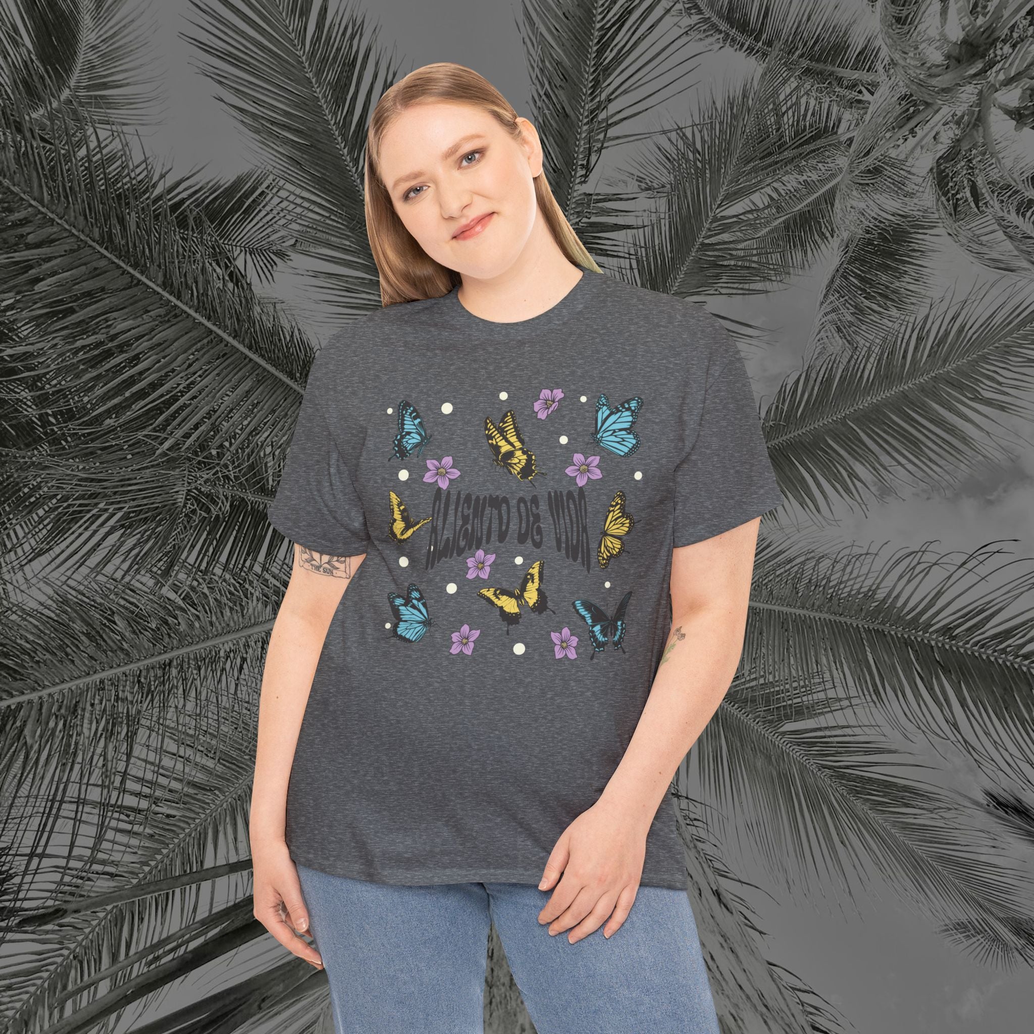 Butterfly Effect #2 - (UNISEX) Heavy Cotton T-Shirt - Aliento De Vida