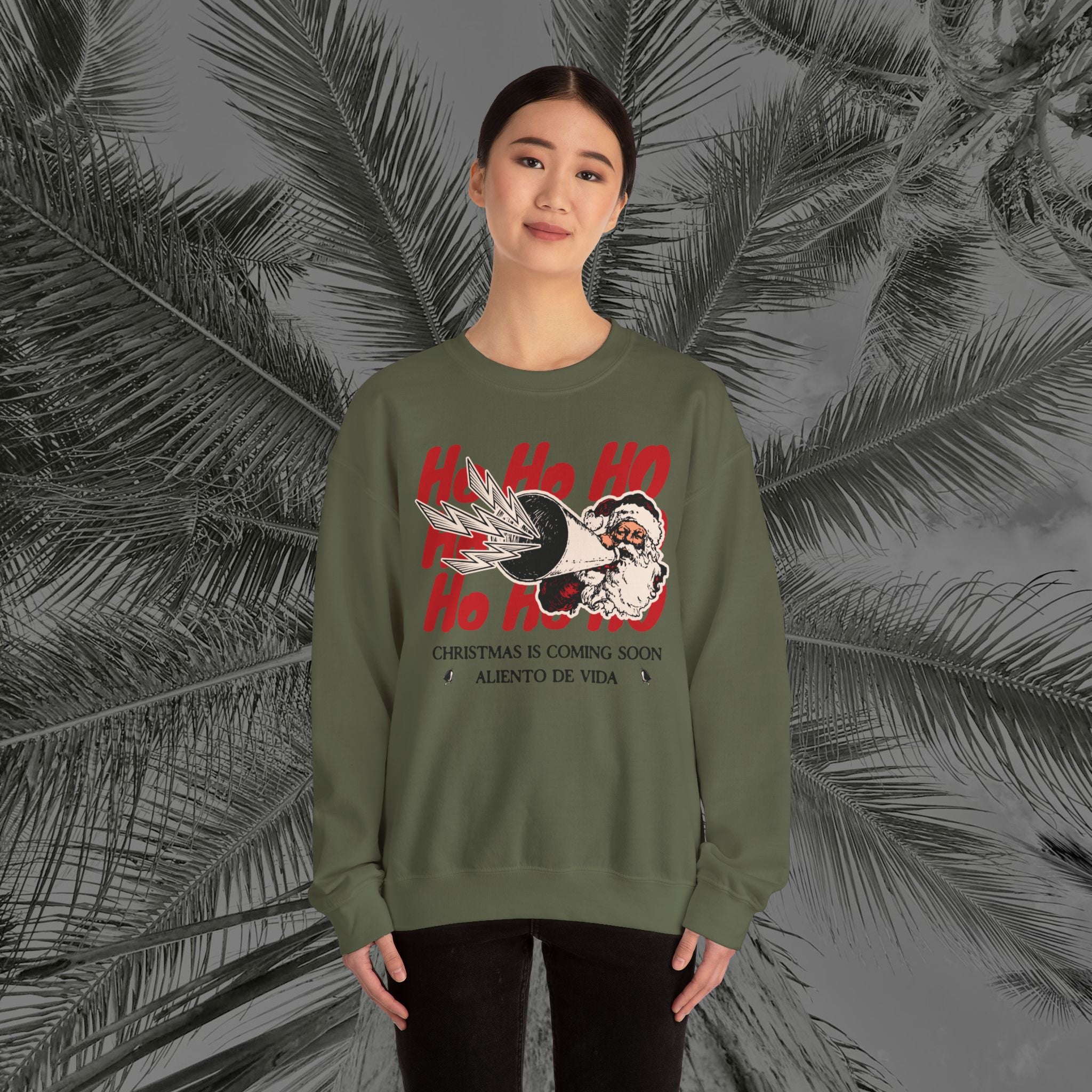 Ho Ho Ho’ Holiday Season - (UNISEX) Cozy Crewneck Sweatshirt - Aliento De Vida