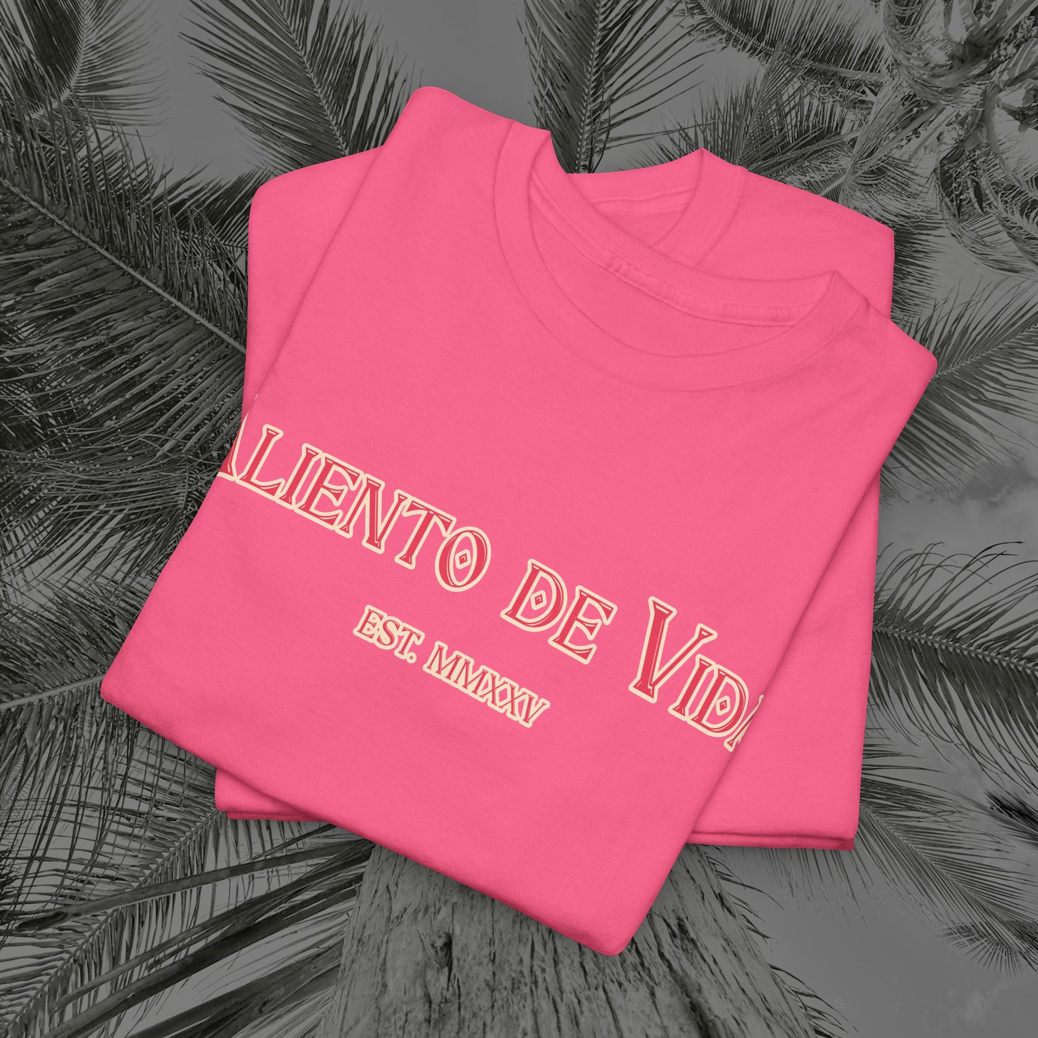 Breath Of Paradise - (UNISEX) Heavy Cotton T-Shirt - Back Design - Aliento De Vida