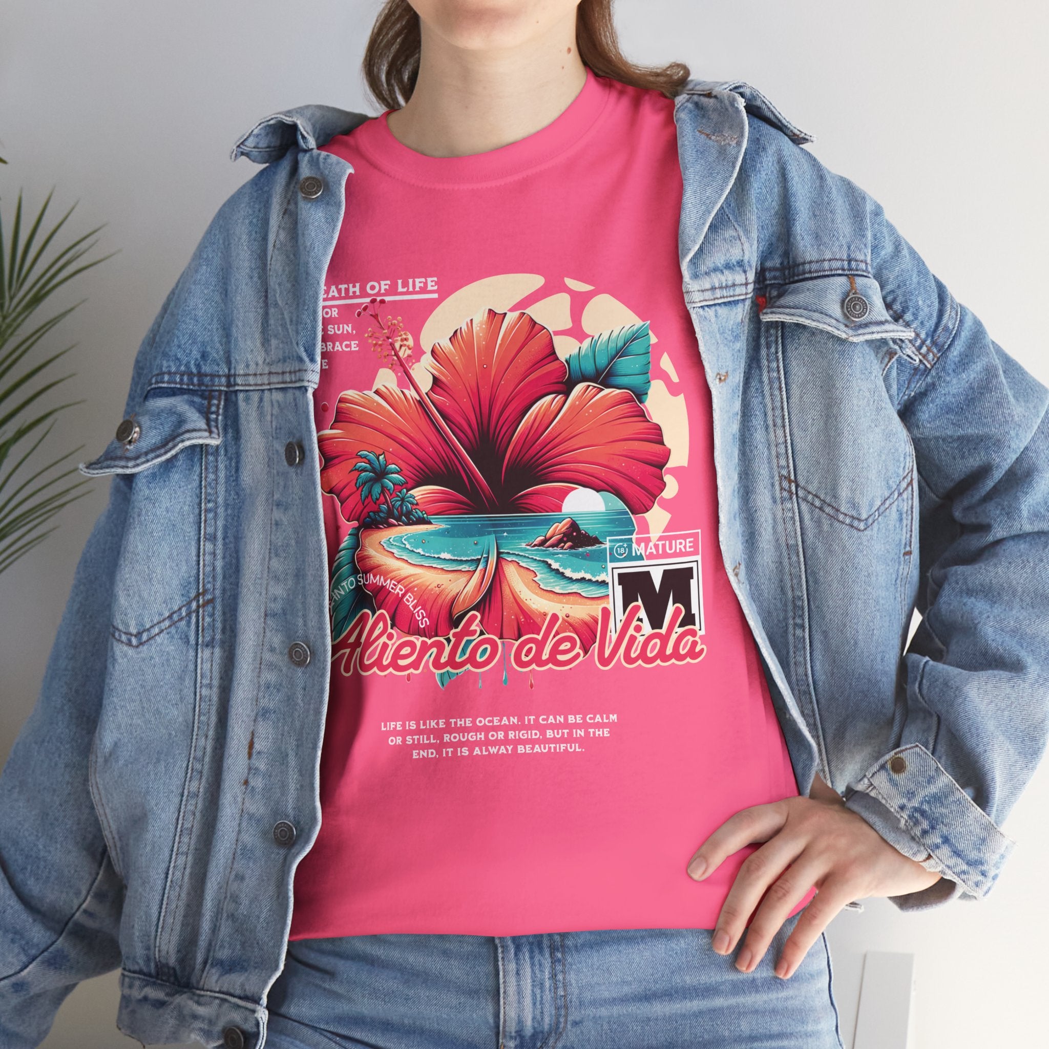 Breath Of Paradise - (UNISEX) Heavy Cotton T-Shirt - Aliento De Vida
