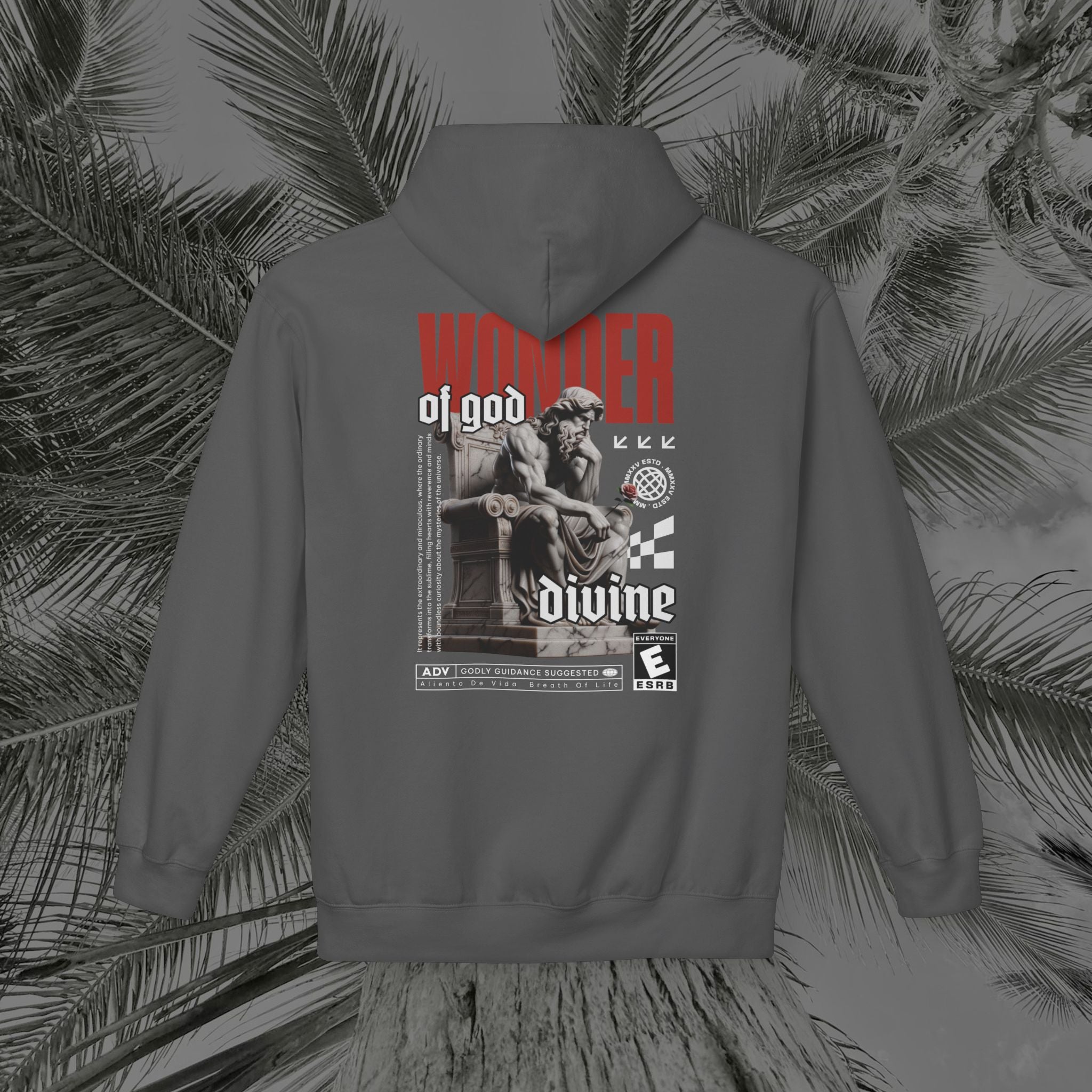 Throne of the Divine - (UNISEX) Midweight Fleece Hoodie - Aliento De Vida