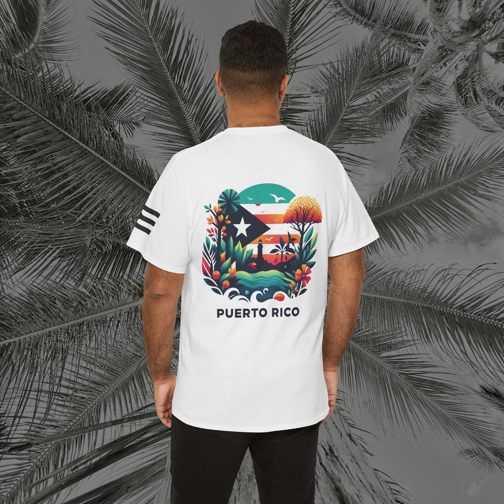 Isla Vibrante - PR COLLECTION - (UNISEX) Heavy Cotton Tee - Aliento De Vida