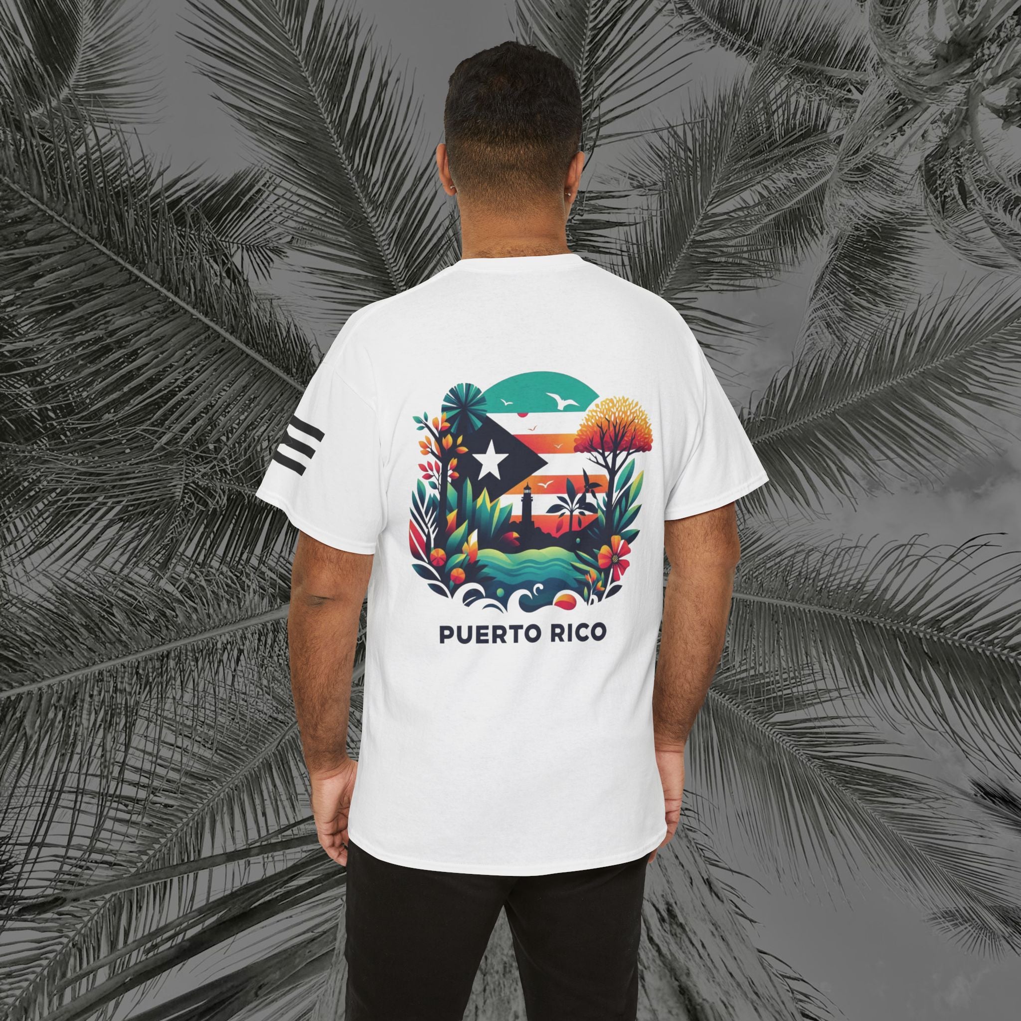 Isla Vibrante - PR COLLECTION - (UNISEX) Heavy Cotton Tee - Aliento De Vida