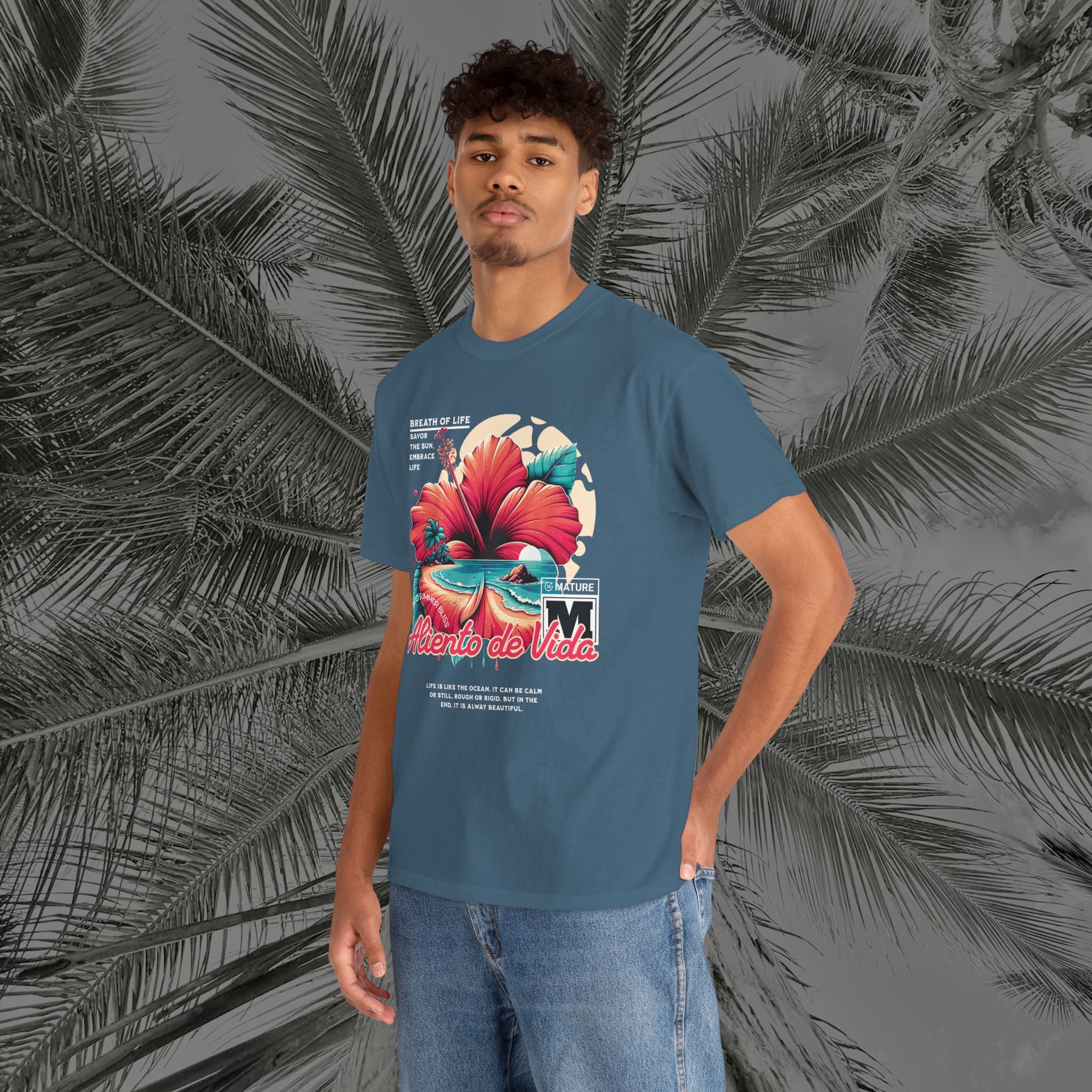 Breath Of Paradise - (UNISEX) Heavy Cotton T-Shirt - Aliento De Vida