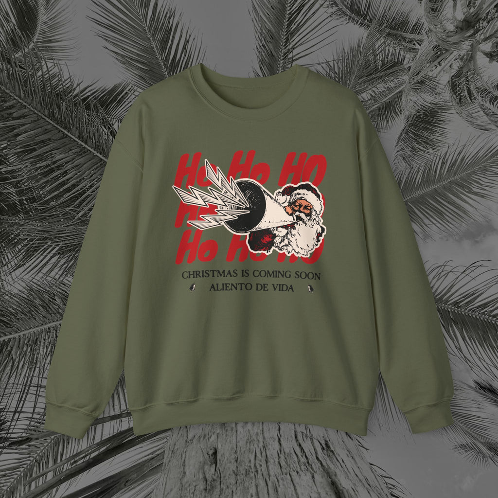 Ho Ho Ho’ Holiday Season - (UNISEX) Cozy Crewneck Sweatshirt - Aliento De Vida