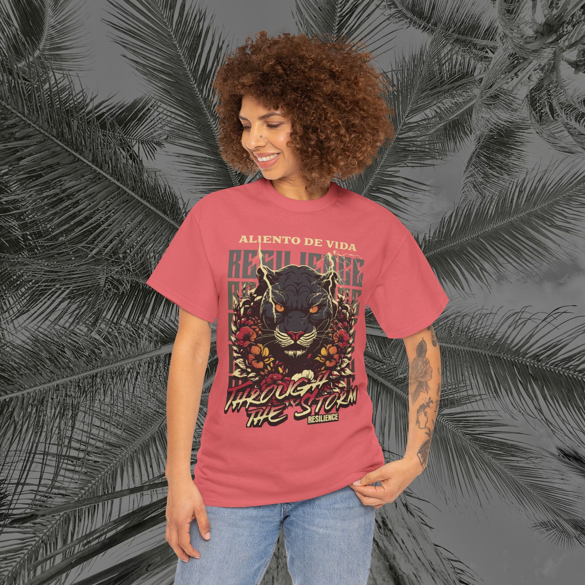 Rise of the Panther - (UNISEX) Heavy Cotton Tee - Aliento De Vida