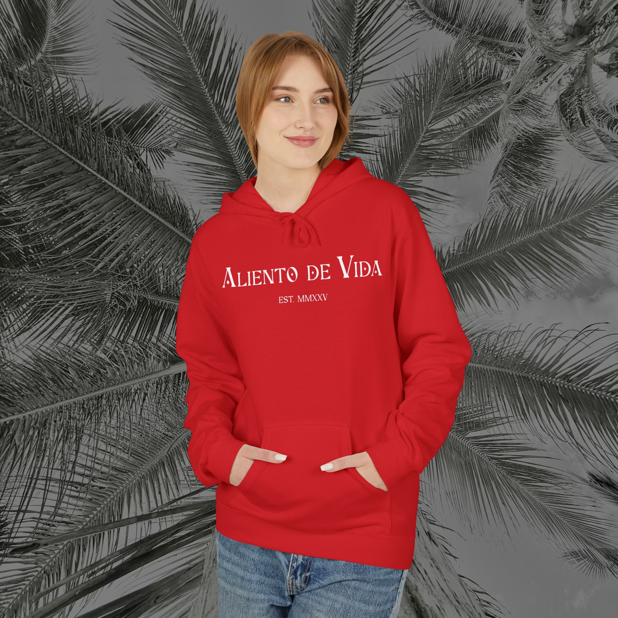 Peace Through Prayer - (UNISEX) Midweight Fleece Hoodie - Aliento De Vida