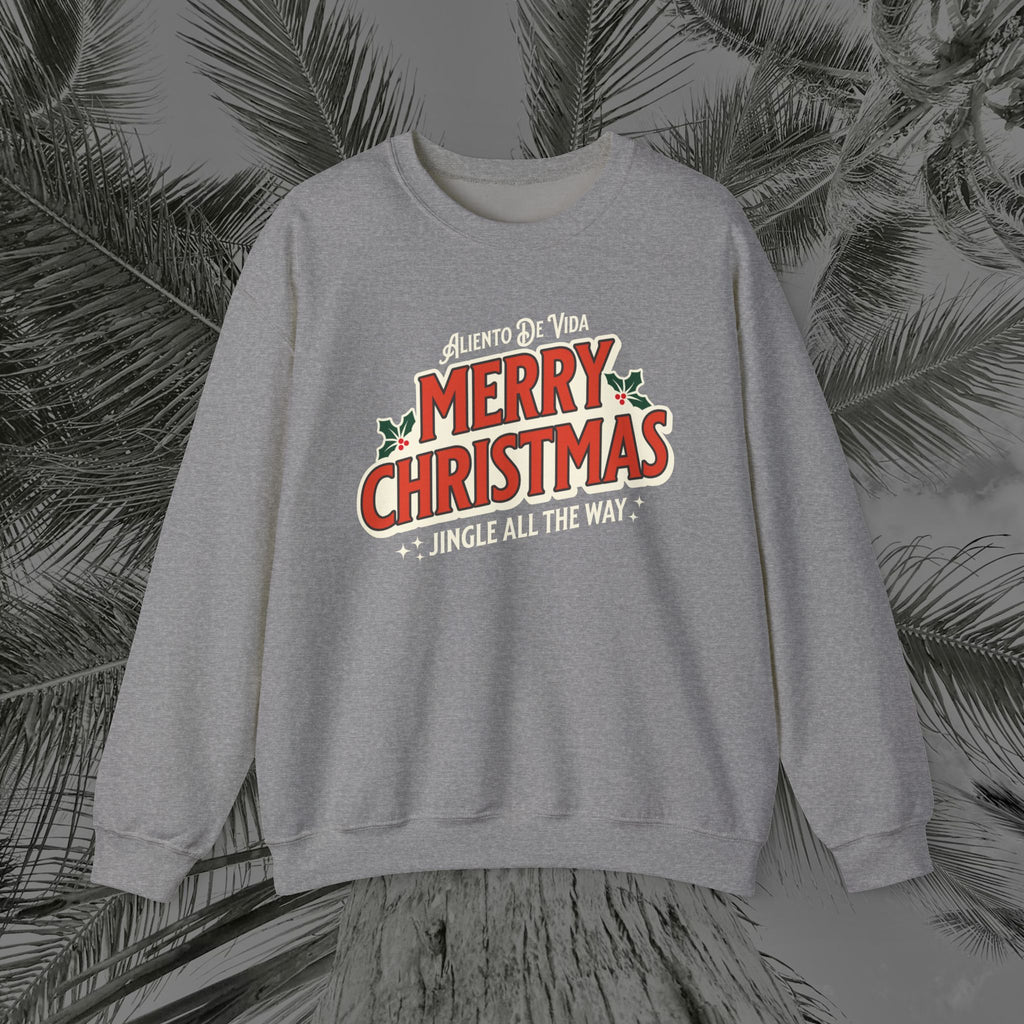 Merry Christmas - (UNISEX) Cozy Crewneck Sweatshirt - Aliento De Vida