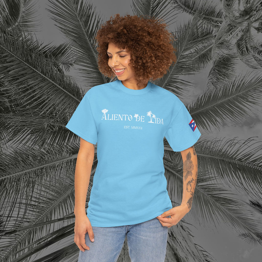 Crack Open A Unique Medalla - PR COLLECTION - (UNISEX) Heavy Cotton Tee - Aliento De Vida