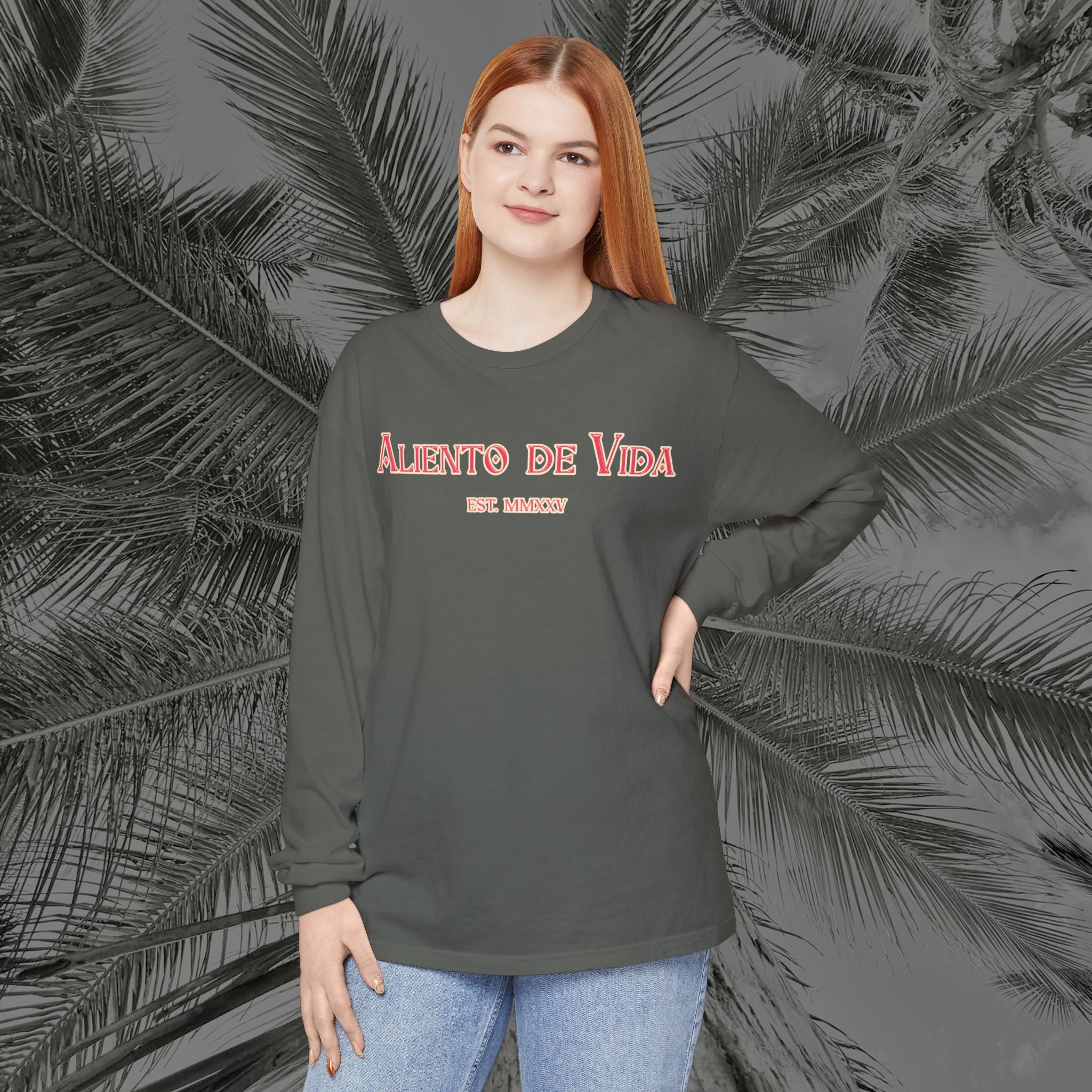 Breath Of Paradise - (UNISEX) Long Sleeve Shirt - Back Design - Aliento De Vida