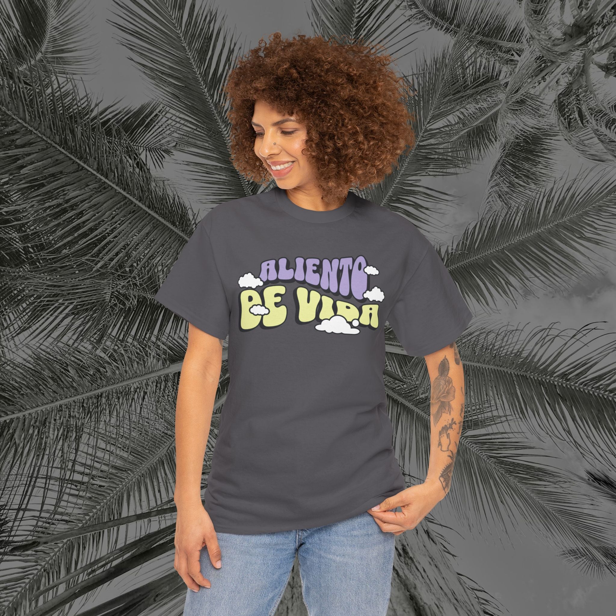 Clouds #1 - (UNISEX) Heavy Cotton T-Shirt - Aliento De Vida