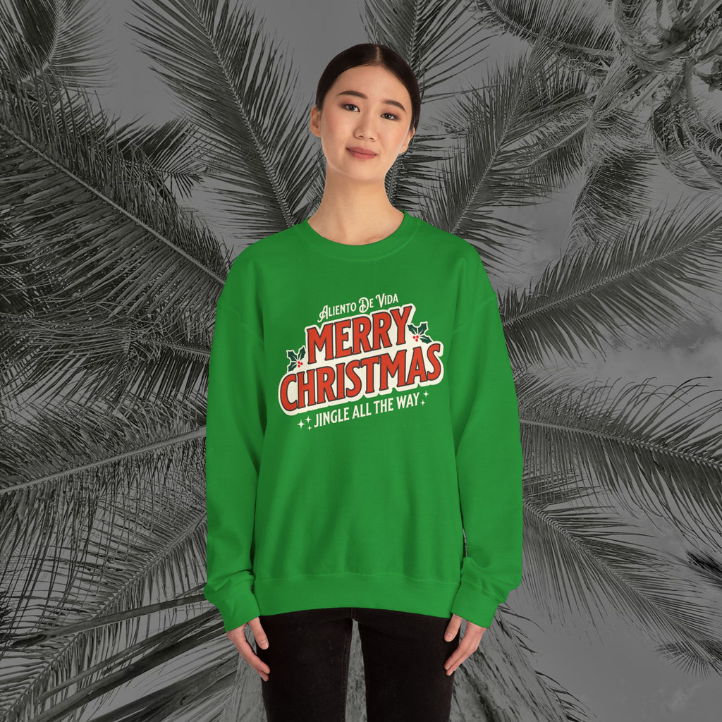 Merry Christmas - (UNISEX) Cozy Crewneck Sweatshirt - Aliento De Vida
