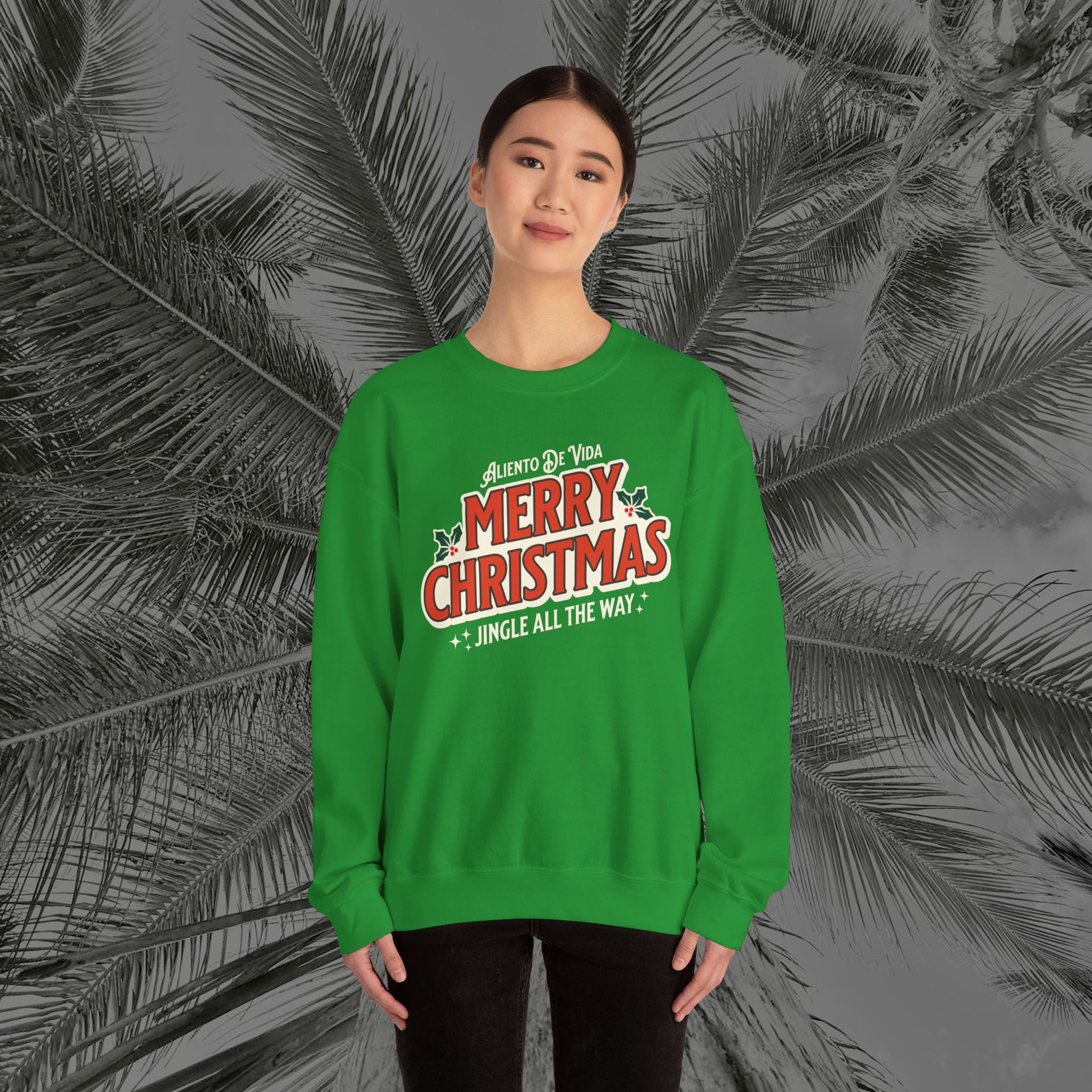 Merry Christmas - (UNISEX) Cozy Crewneck Sweatshirt - Aliento De Vida
