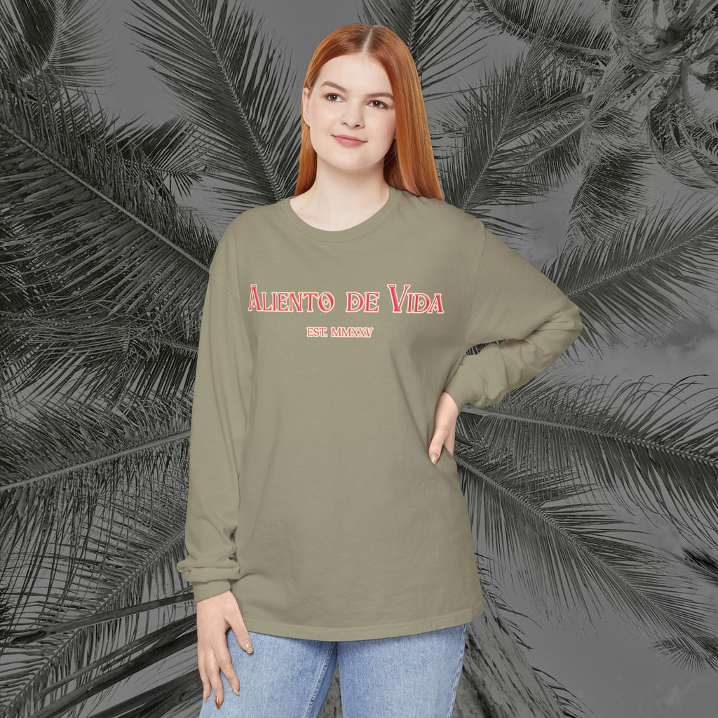 Breath Of Paradise - (UNISEX) Long Sleeve Shirt - Back Design - Aliento De Vida