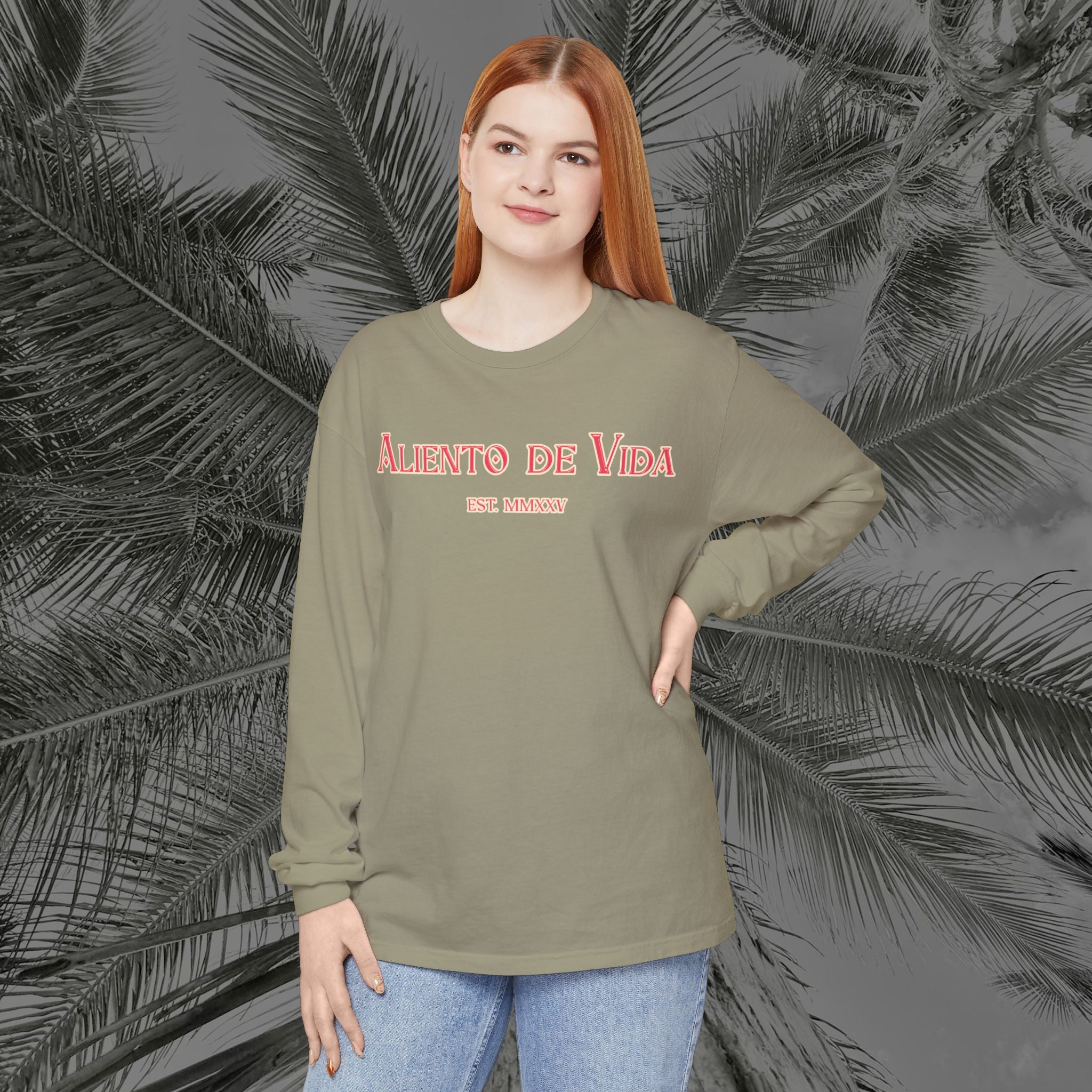 Breath Of Paradise - (UNISEX) Long Sleeve Shirt - Back Design - Aliento De Vida