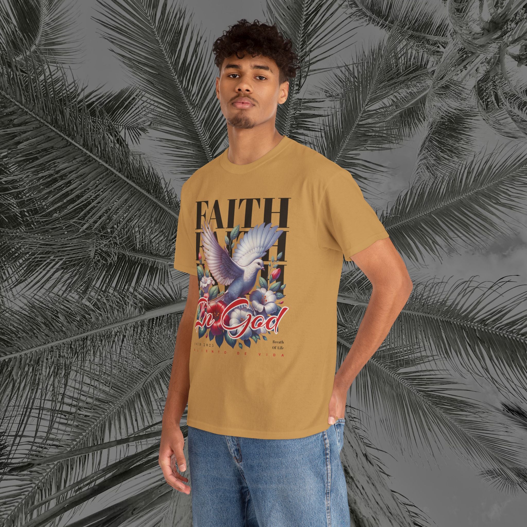 Wings of Grace - (UNISEX) Heavy Cotton Tee - Aliento De Vida