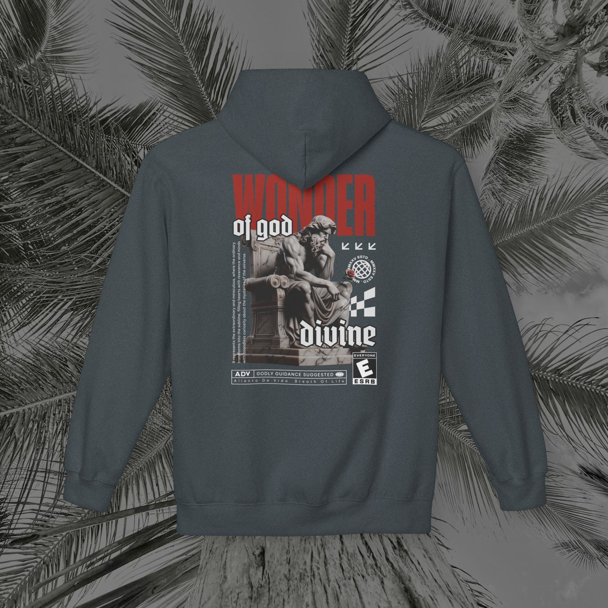 Throne of the Divine - (UNISEX) Midweight Fleece Hoodie - Aliento De Vida