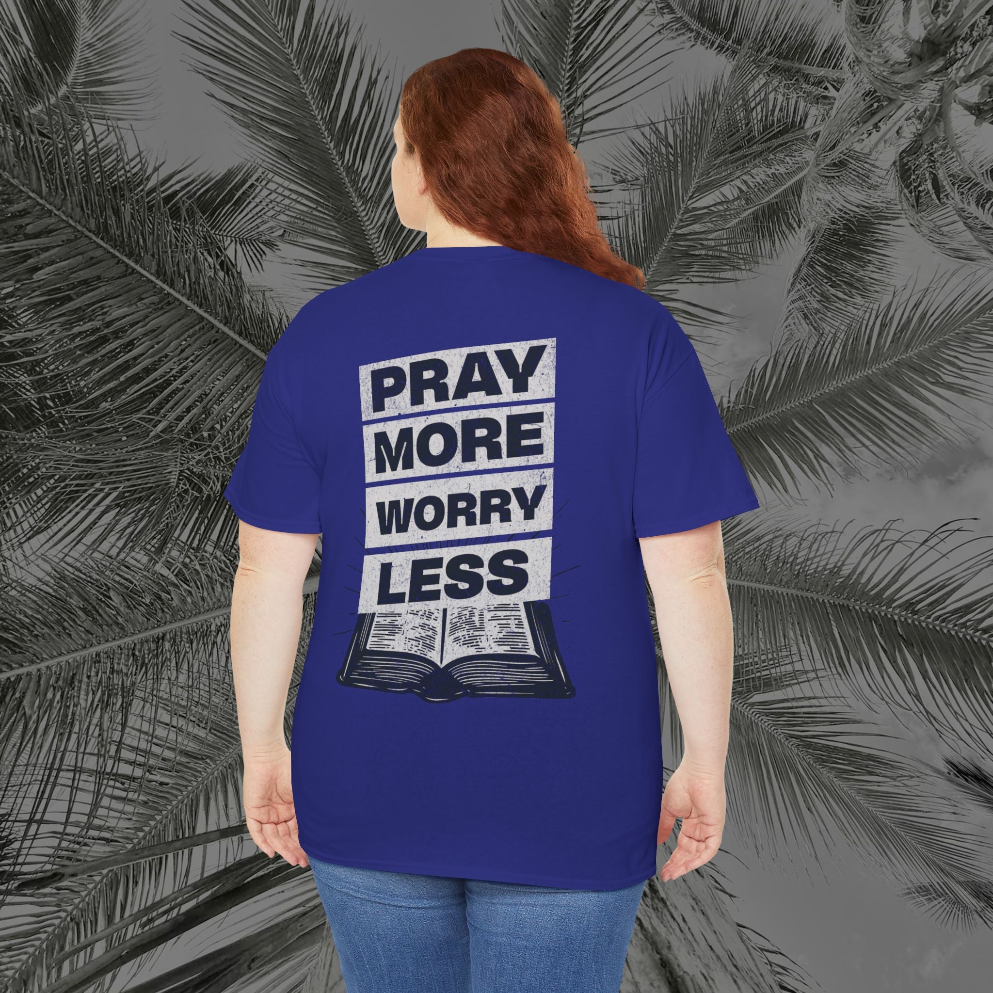 Peace Through Prayer - (UNISEX) Heavy Cotton Tee - Aliento De Vida