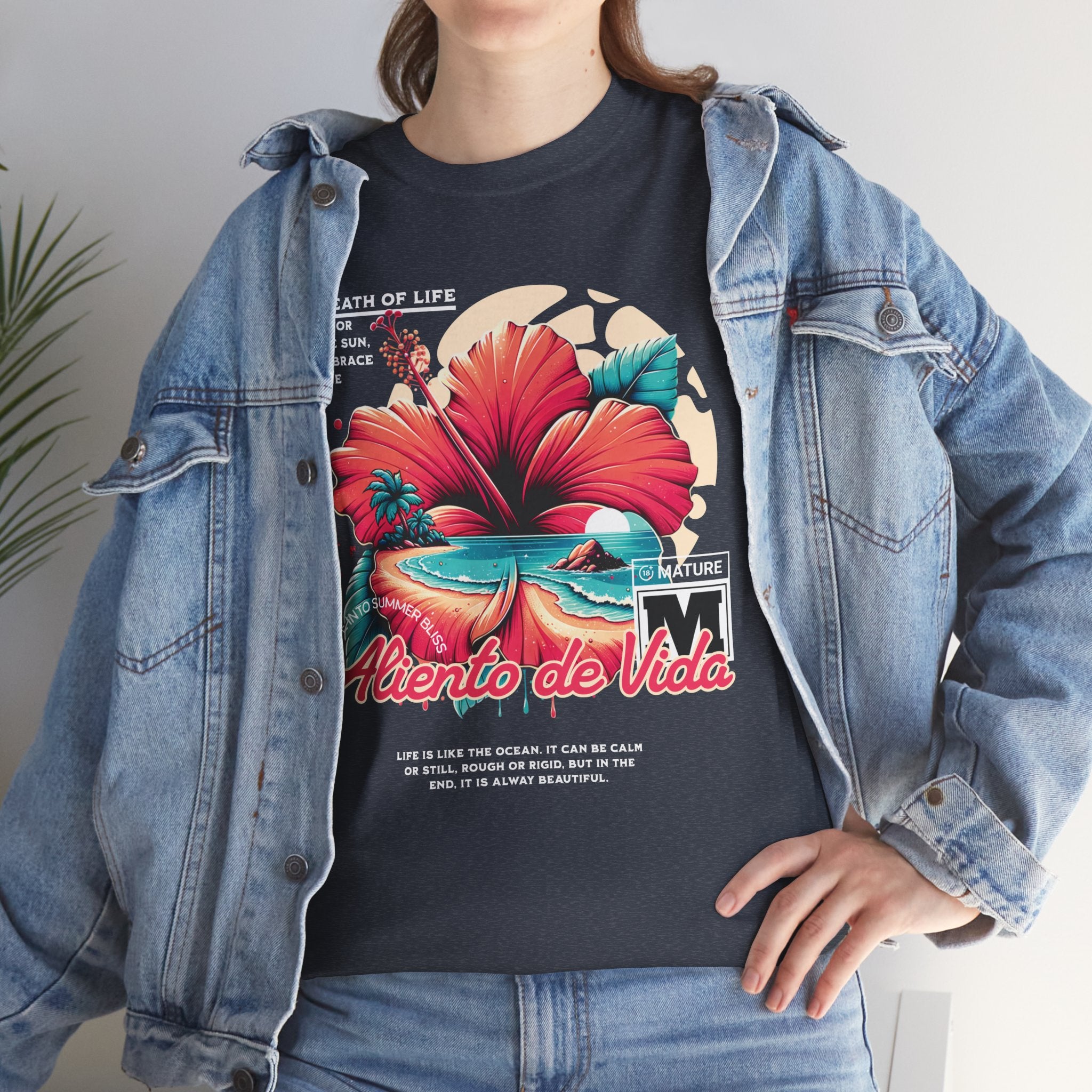 Breath Of Paradise - (UNISEX) Heavy Cotton T-Shirt - Aliento De Vida