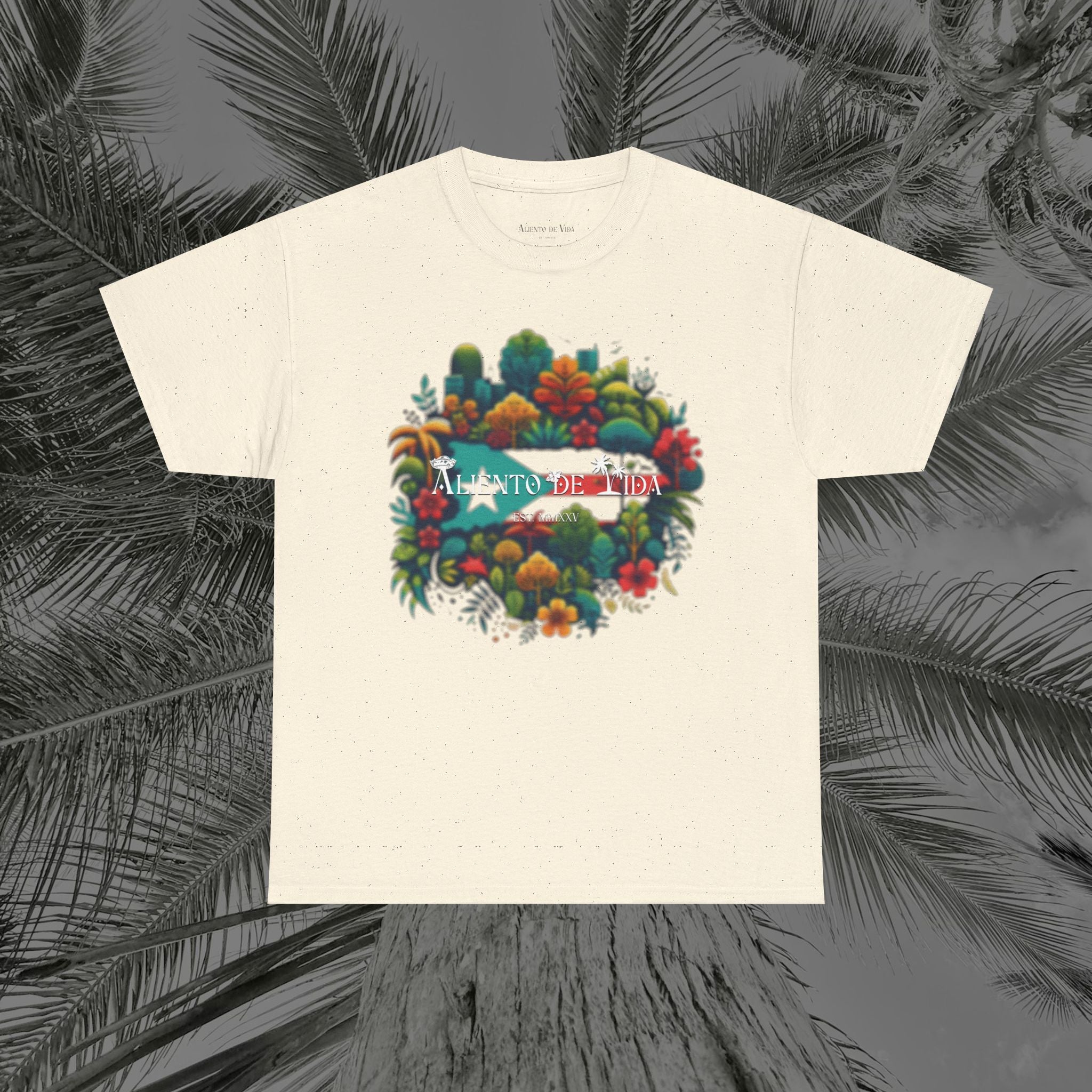 Beauty of Nature - PR COLLECTION - (UNISEX) Heavy Cotton Tee - Aliento De Vida
