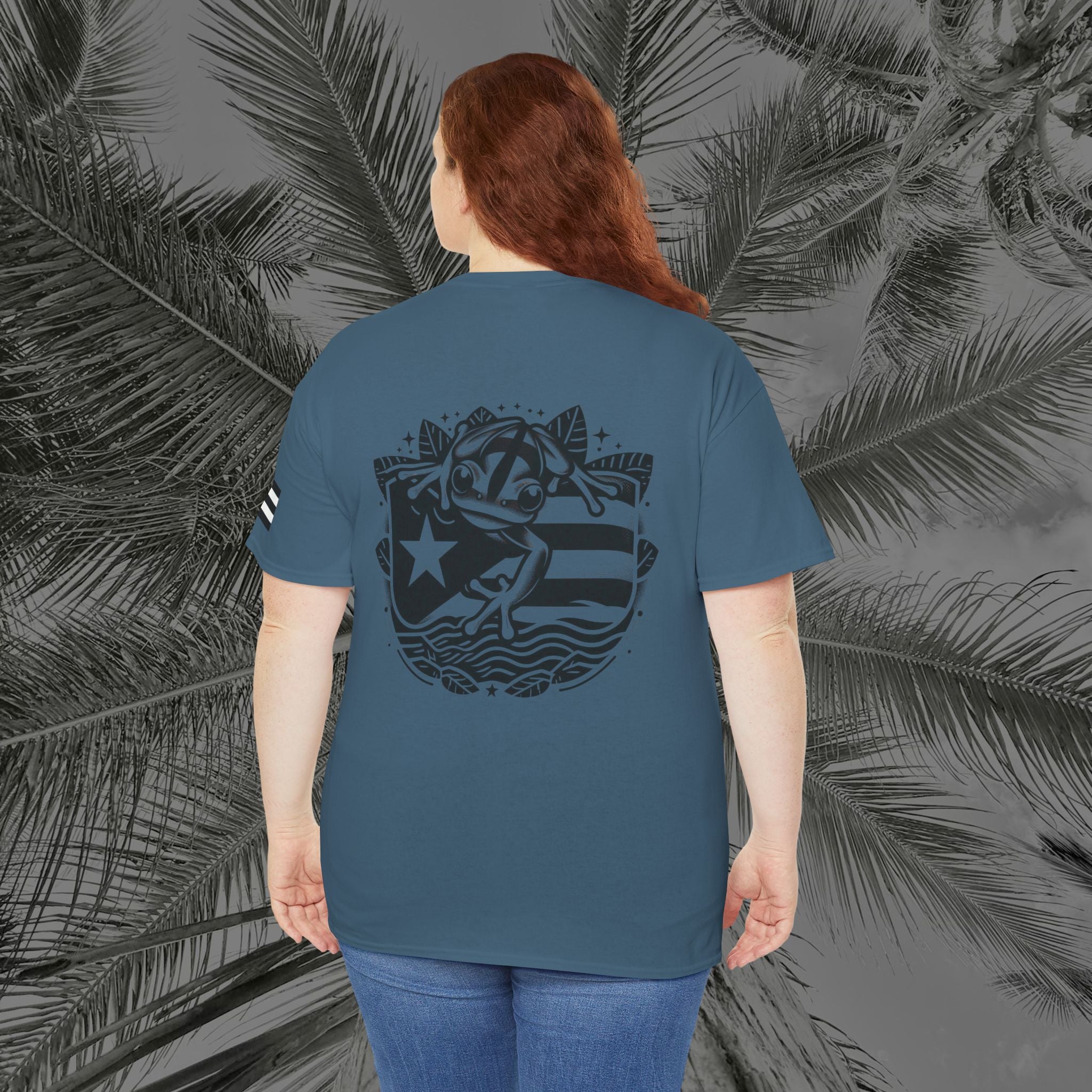 Frog Of The Island - PR COLLECTION - (UNISEX) Heavy Cotton Tee - Aliento De Vida