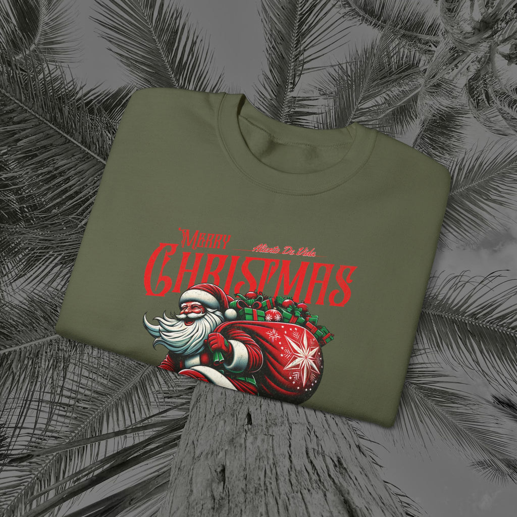 Merry Kickmas - (UNISEX) Cozy Crewneck Sweatshirt - Aliento De Vida