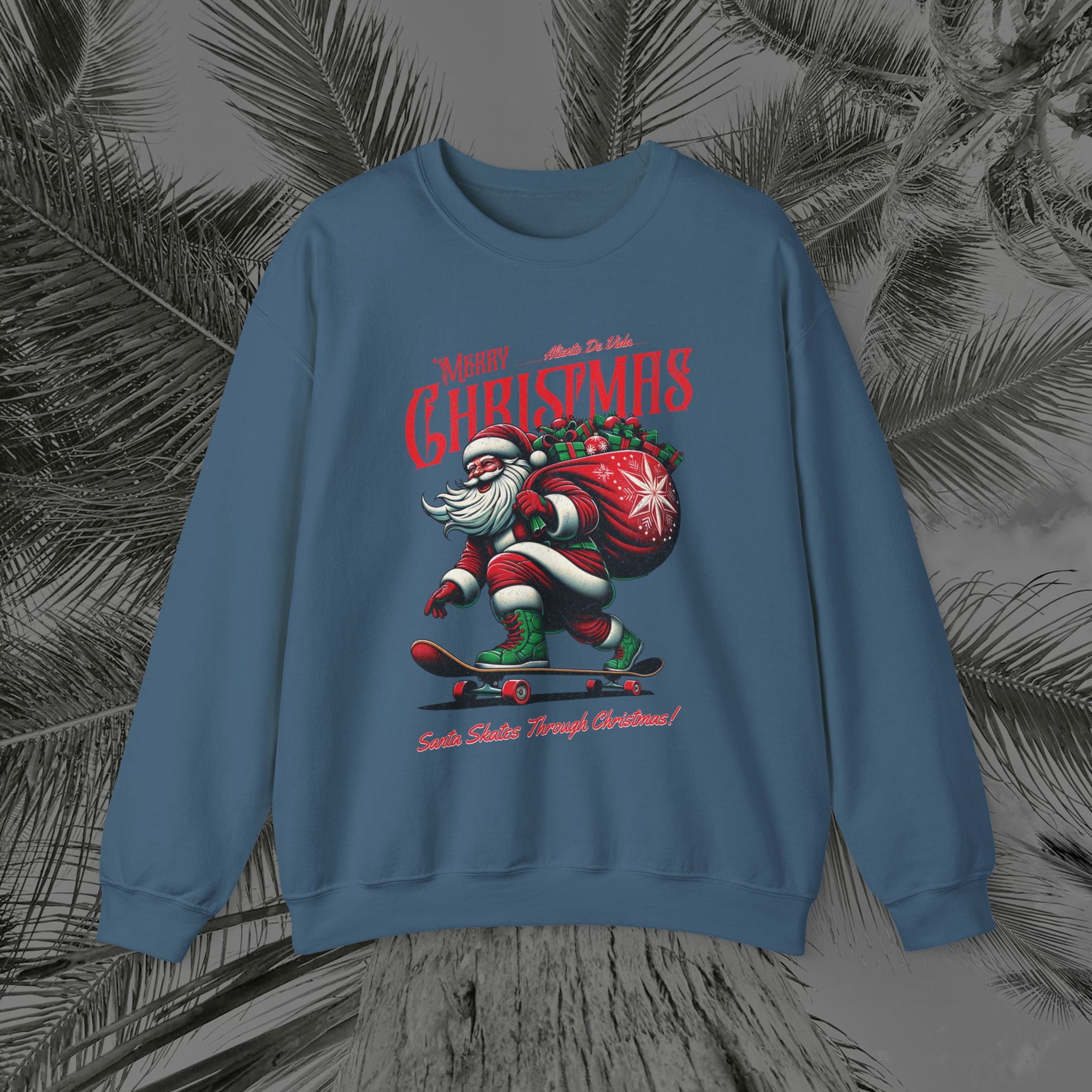 Merry Kickmas - (UNISEX) Cozy Crewneck Sweatshirt - Aliento De Vida