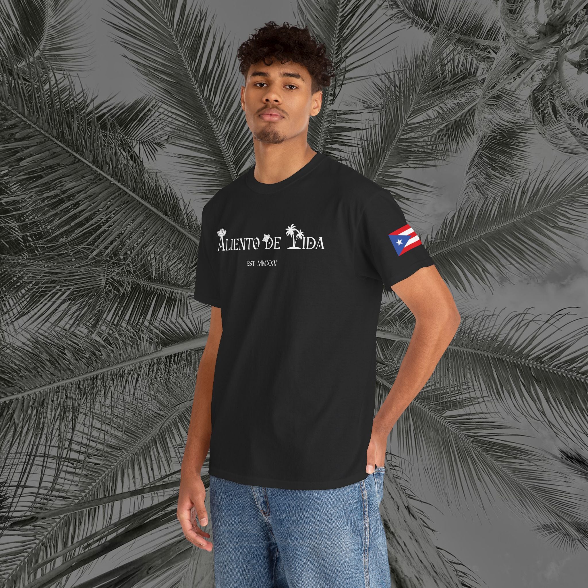 Borikén Sunrise - PR COLLECTION - (UNISEX) Heavy Cotton Tee - Aliento De Vida