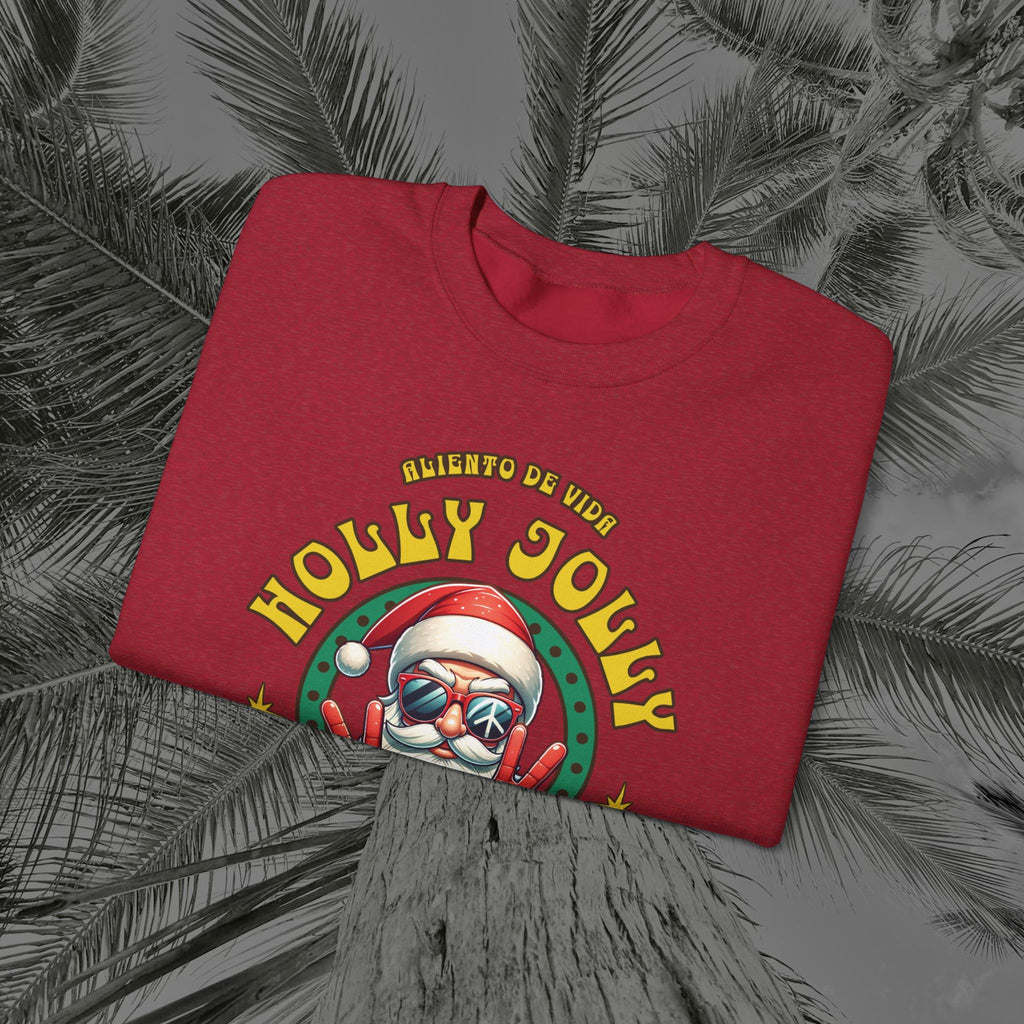 Peace Out, North Pole Edition - (UNSEX) Cozy Crewneck Sweatshirt – Aliento De Vida