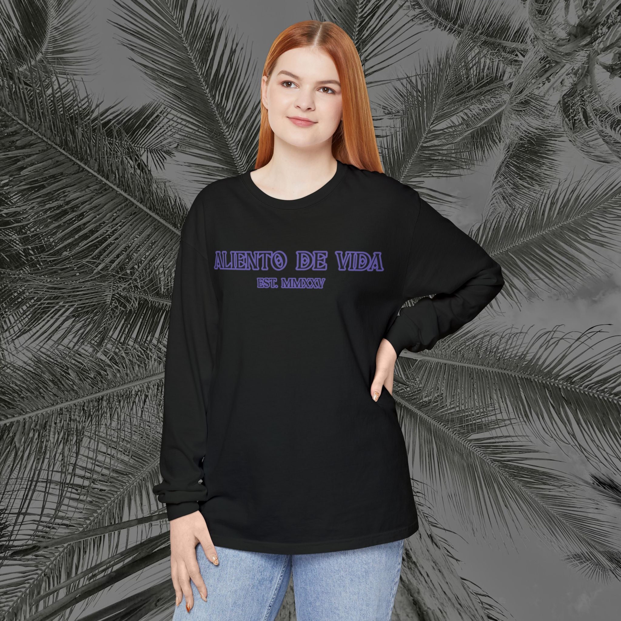 HUSTLE - (UNISEX) Long Sleeve Shirt - Aliento De Vida