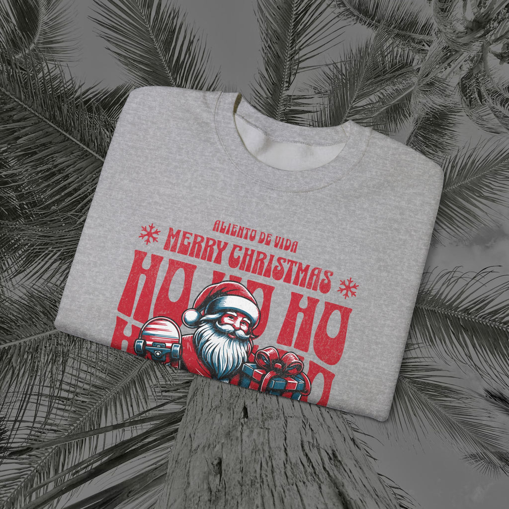 Naughty by Nature, Santa by Choice - (UNISEX) Cozy Crewneck Sweatshirt - Aliento De Vida