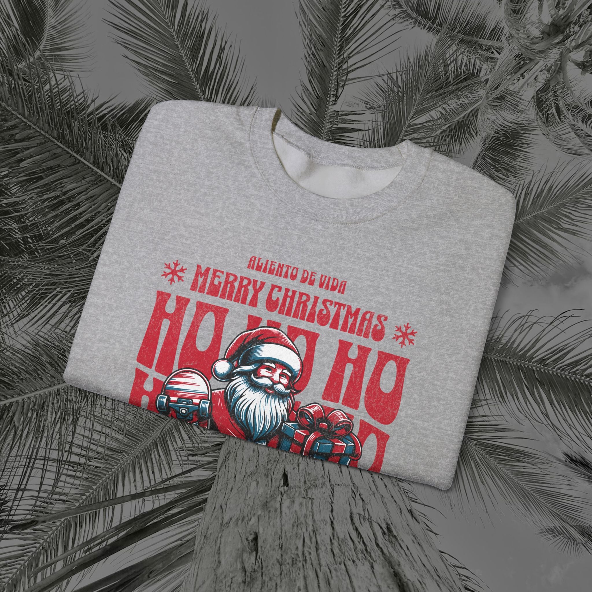 Naughty by Nature, Santa by Choice - (UNISEX) Cozy Crewneck Sweatshirt - Aliento De Vida