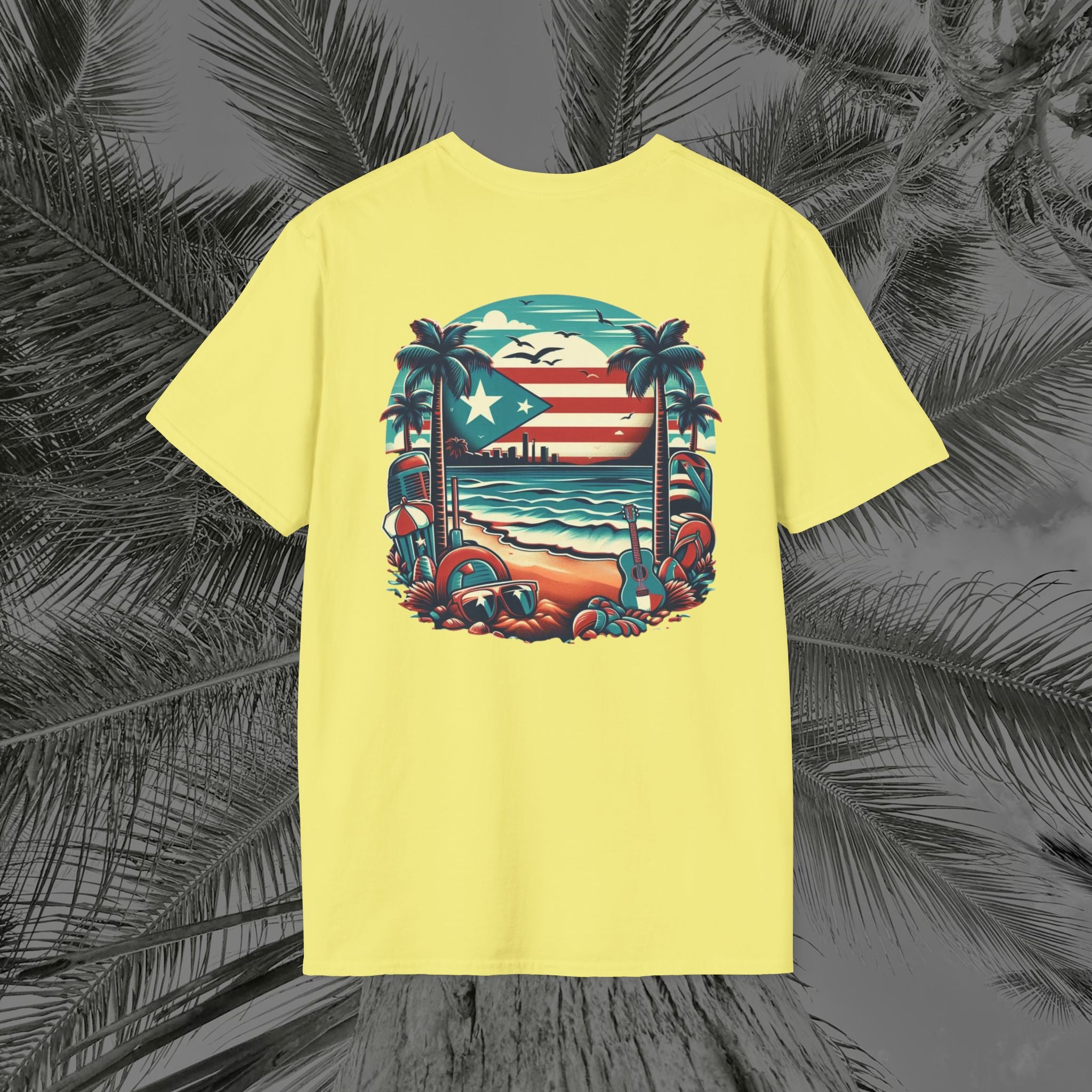 A Slice of Paradise - PR COLLECTION - (UNISEX) Soft style T-Shirt - Aliento De Vida