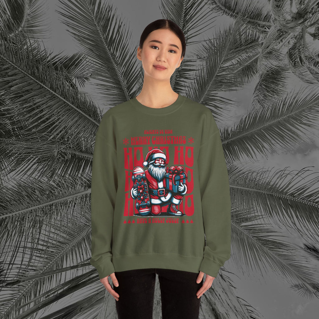 Naughty by Nature, Santa by Choice - (UNISEX) Cozy Crewneck Sweatshirt - Aliento De Vida