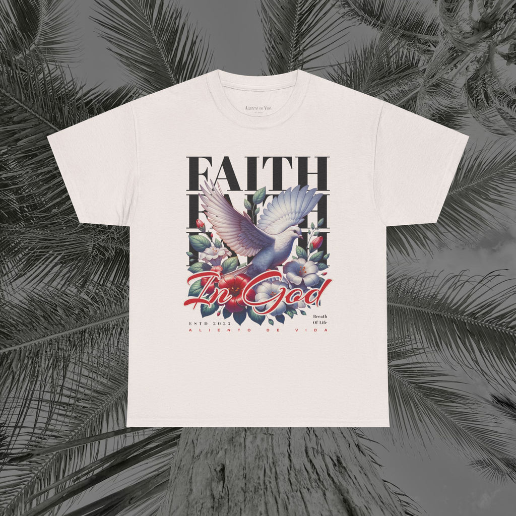 Wings of Grace - (UNISEX) Heavy Cotton Tee - Aliento De Vida