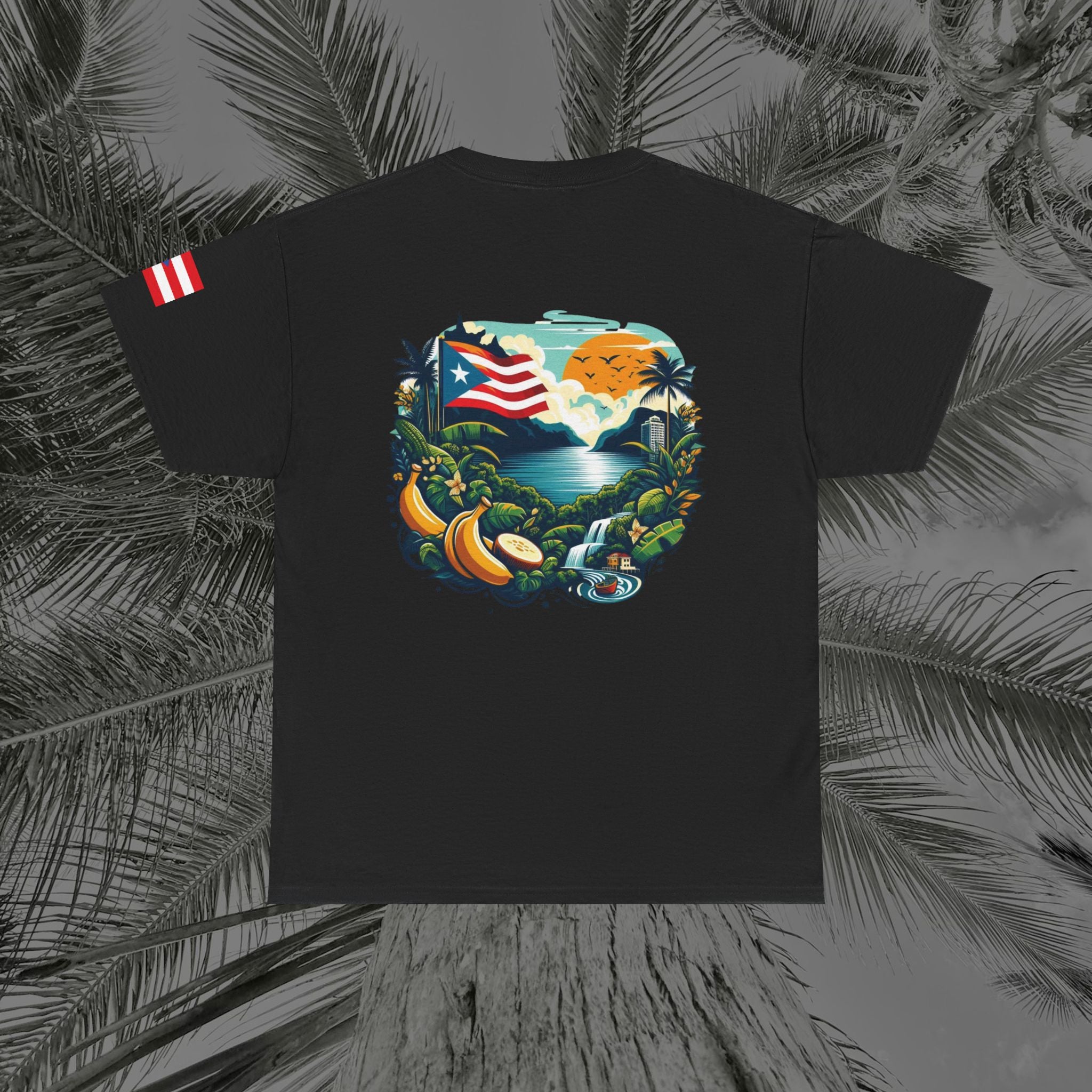 Borikén Sunrise - PR COLLECTION - (UNISEX) Heavy Cotton Tee - Aliento De Vida