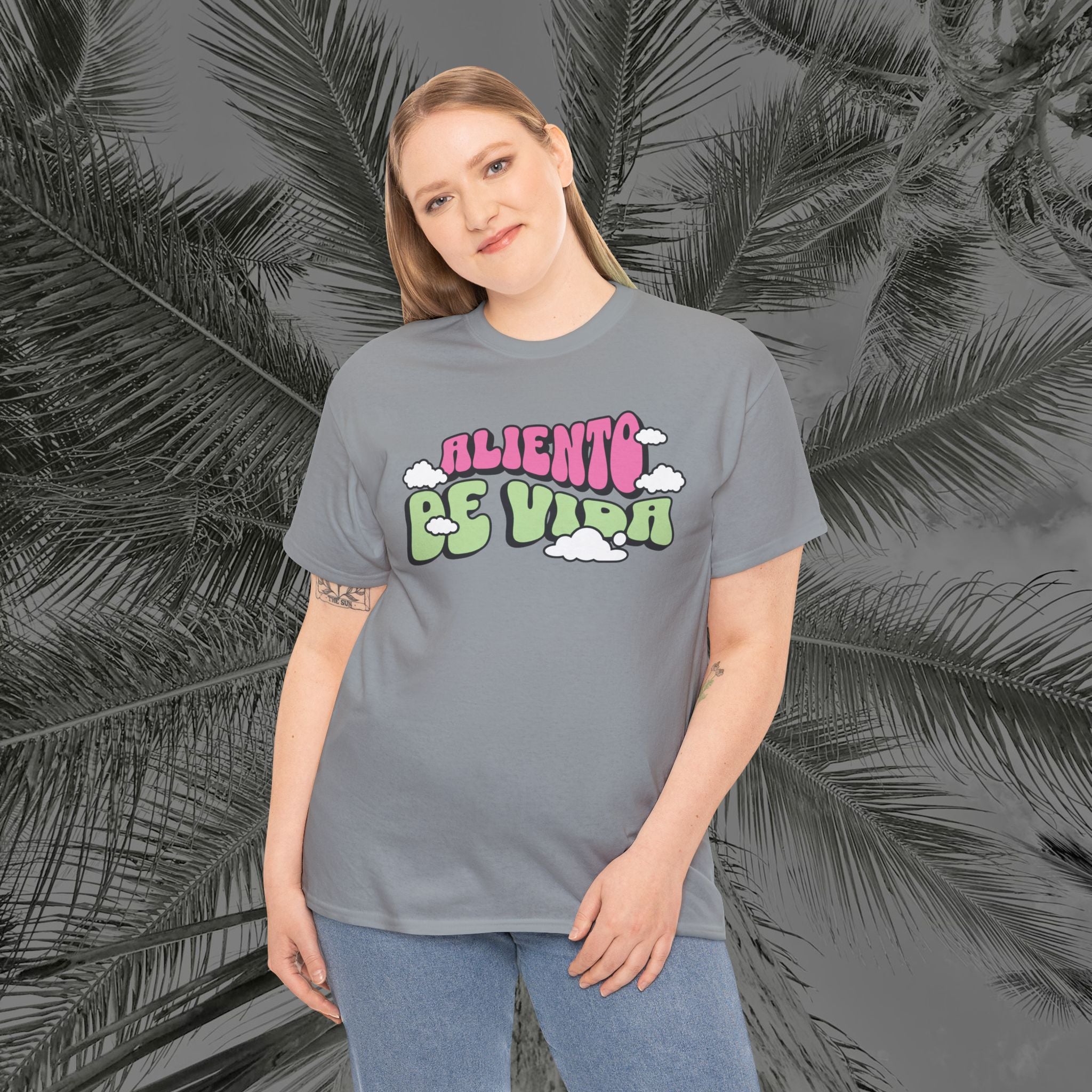 Clouds #2 - (UNISEX) Heavy Cotton T-Shirt - Aliento De Vida