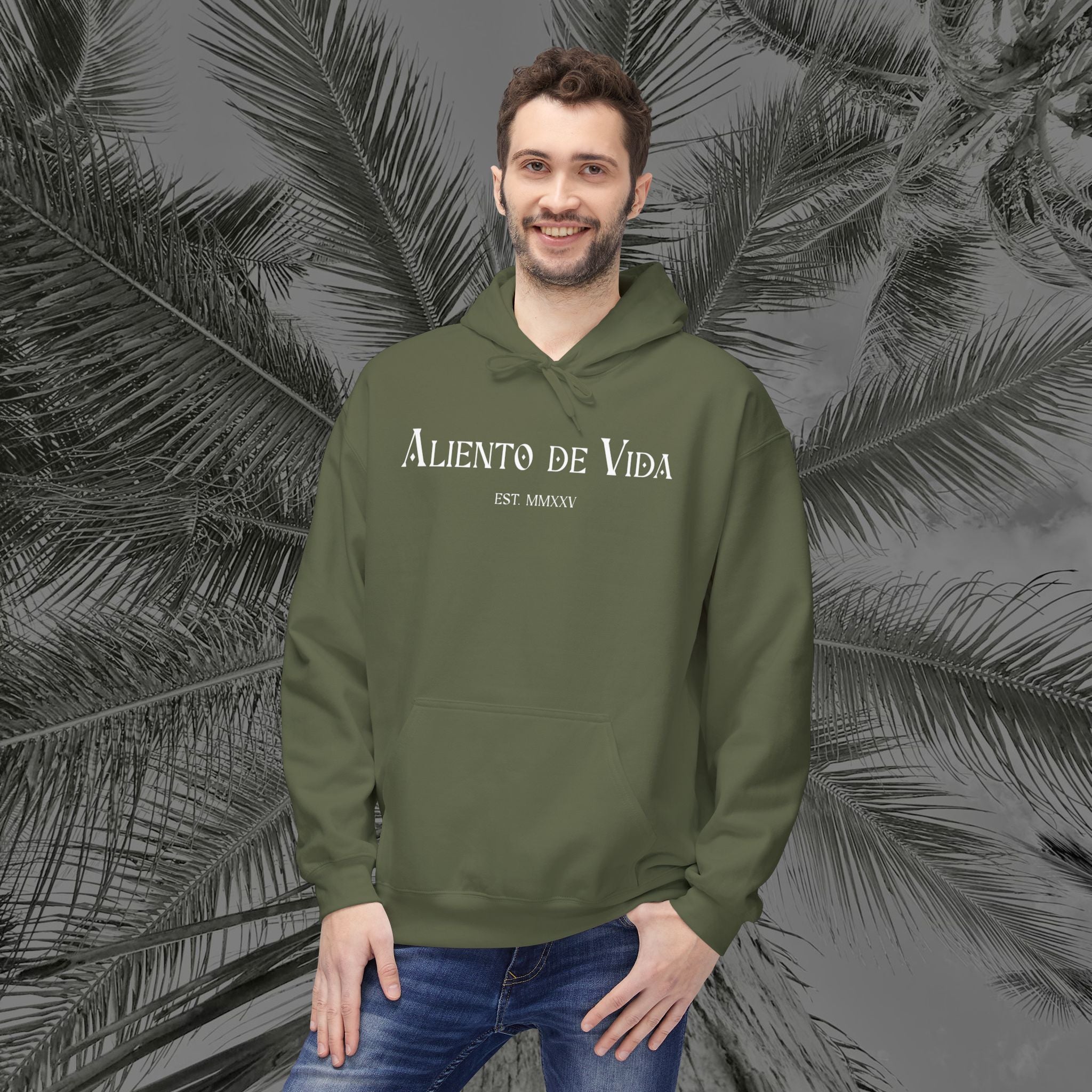 Peace Through Prayer - (UNISEX) Midweight Fleece Hoodie - Aliento De Vida