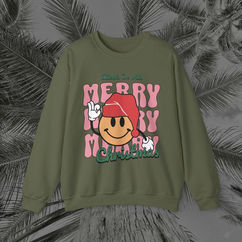 Happy Holidays - Cozy Crewneck Sweatshirt - Aliento De Vida